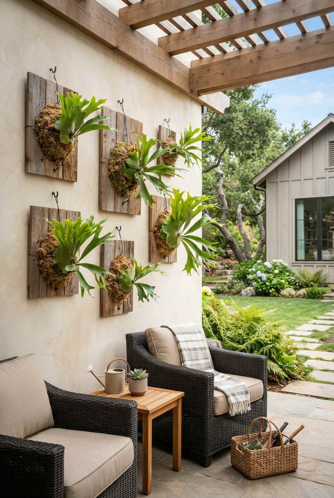 hanging staghorn fern collection