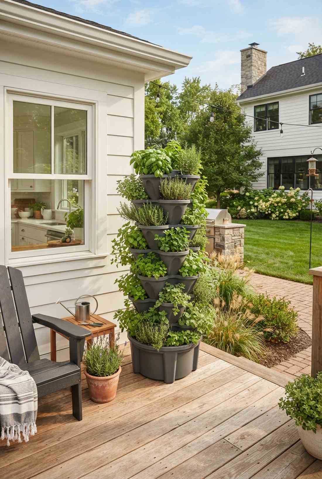 herb spiral tower garden