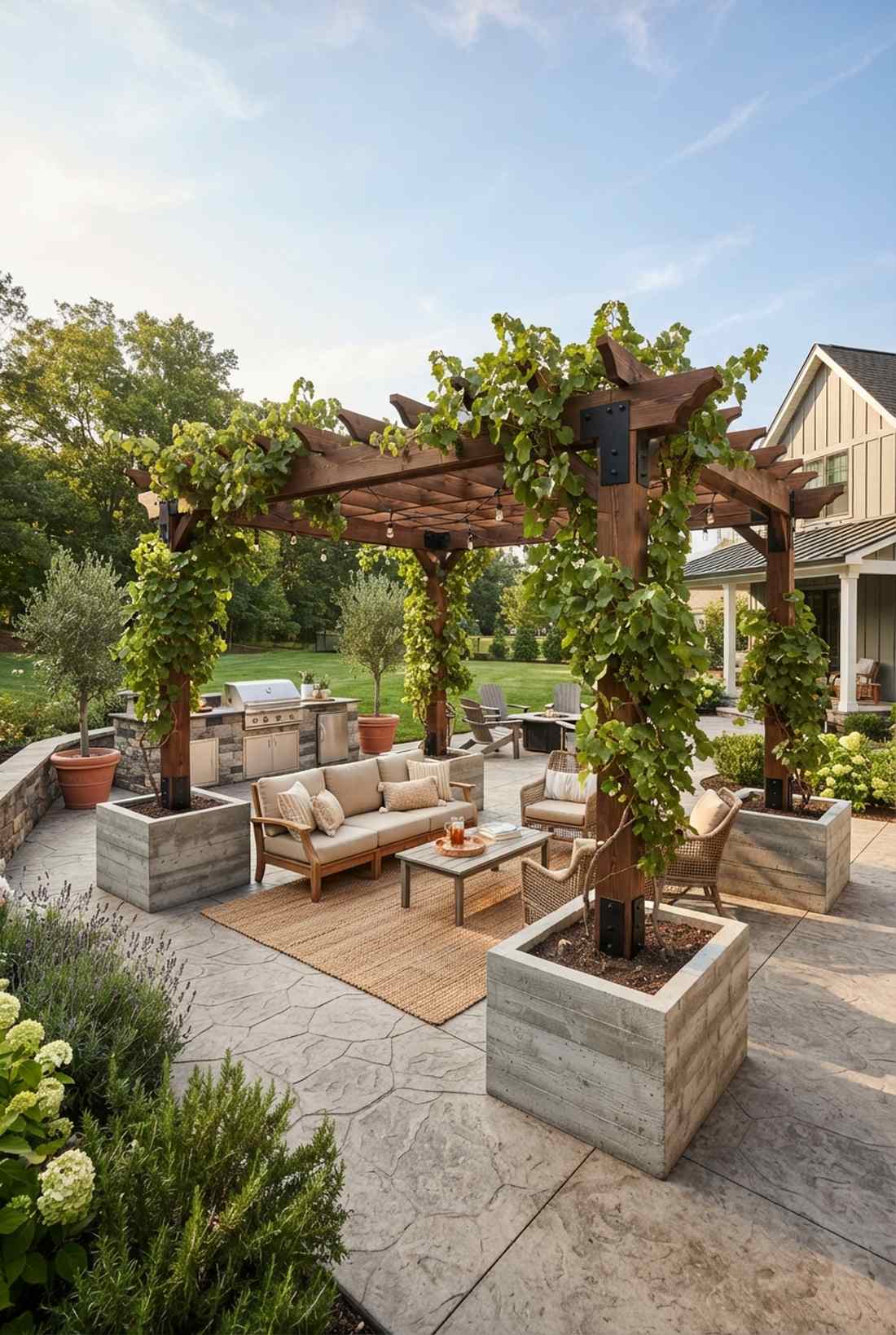lean to trellis wall