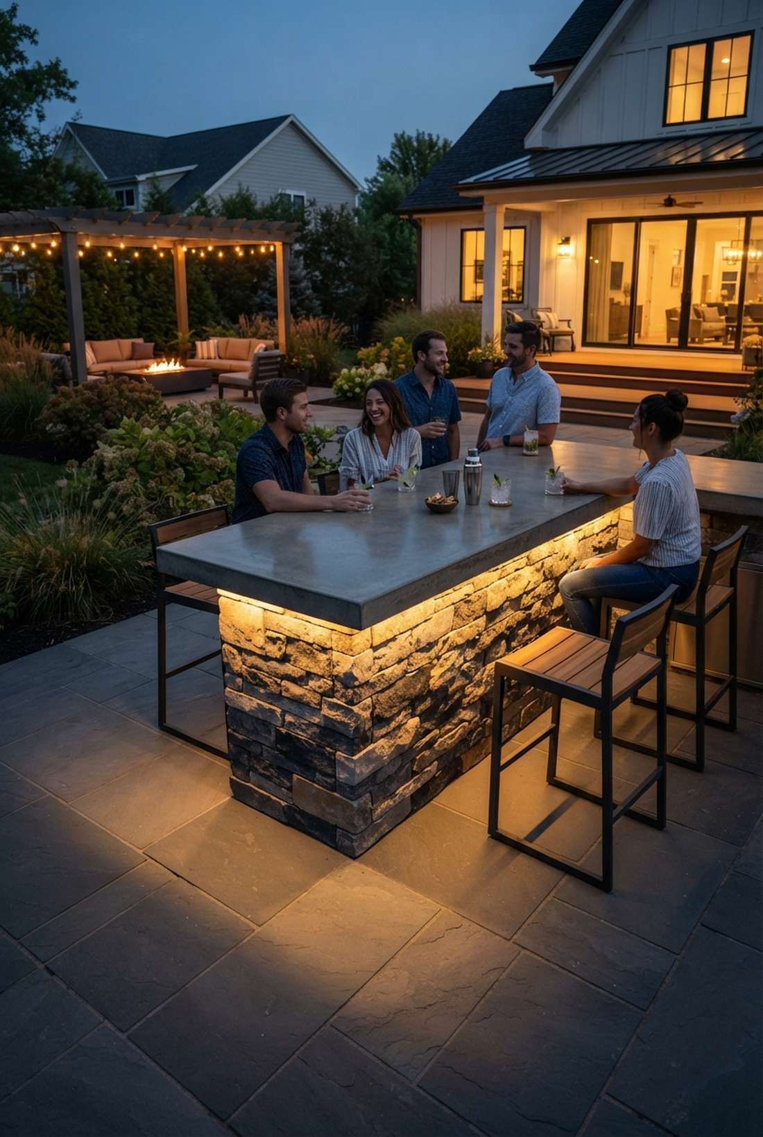 led strip lights under counter edges
