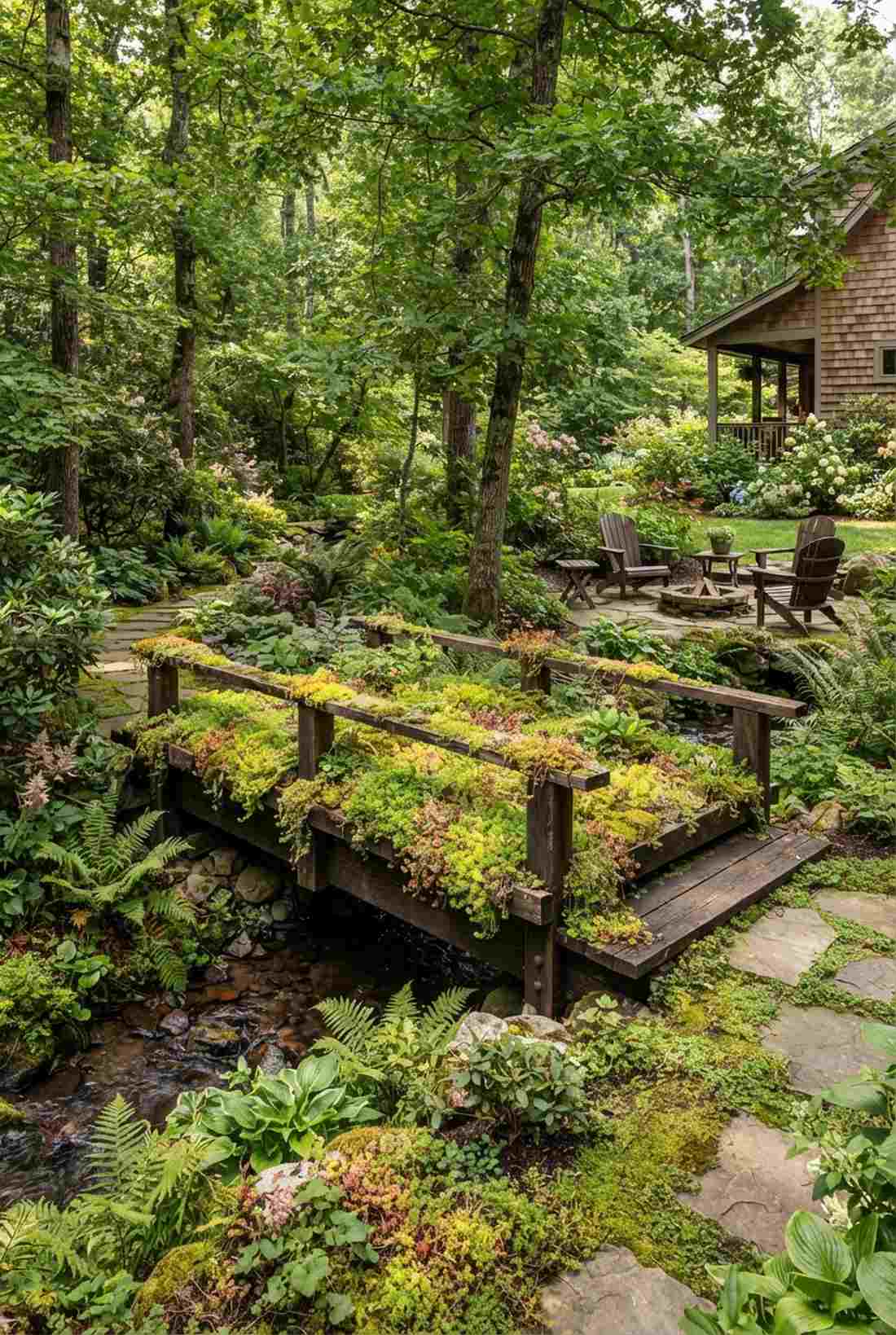living roof bridge