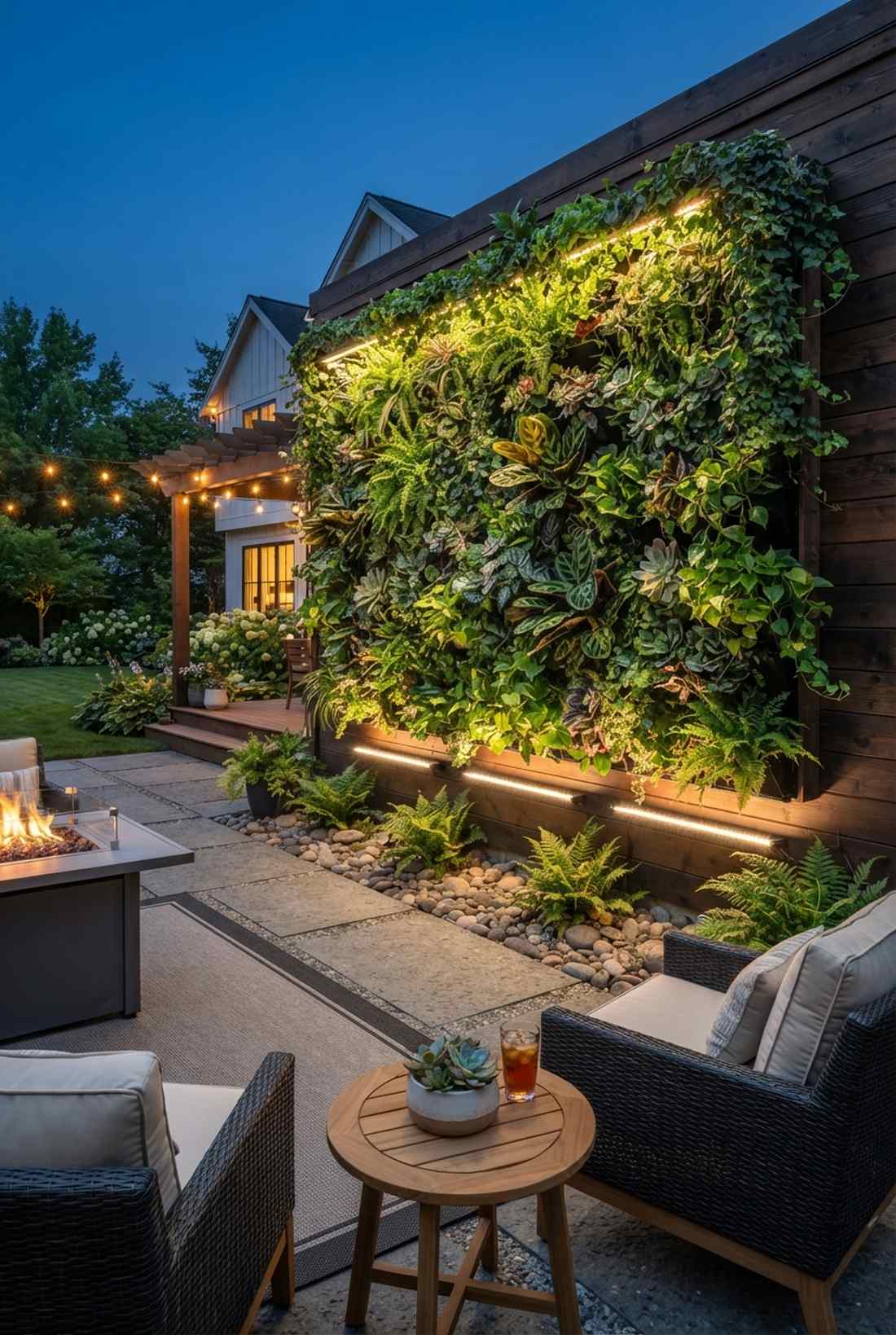 living wall uplighting