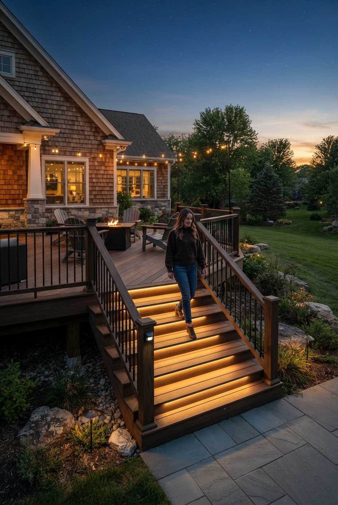 motion activated stair lighting