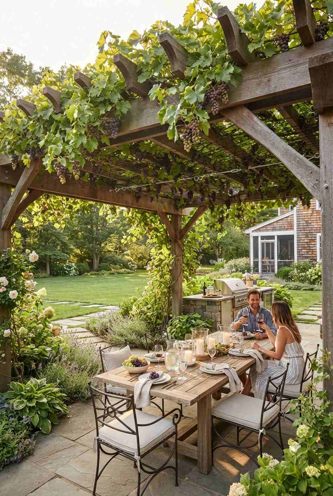 pergola grape arbor
