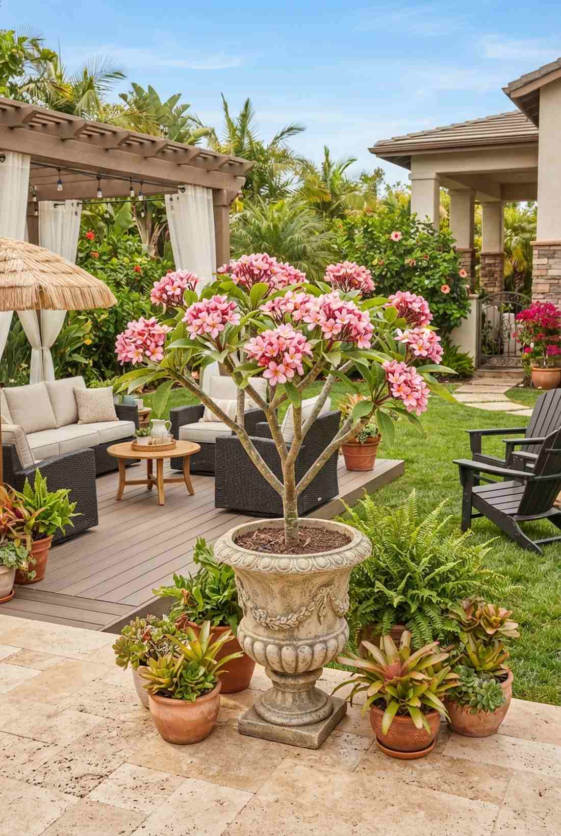 pink plumeria
