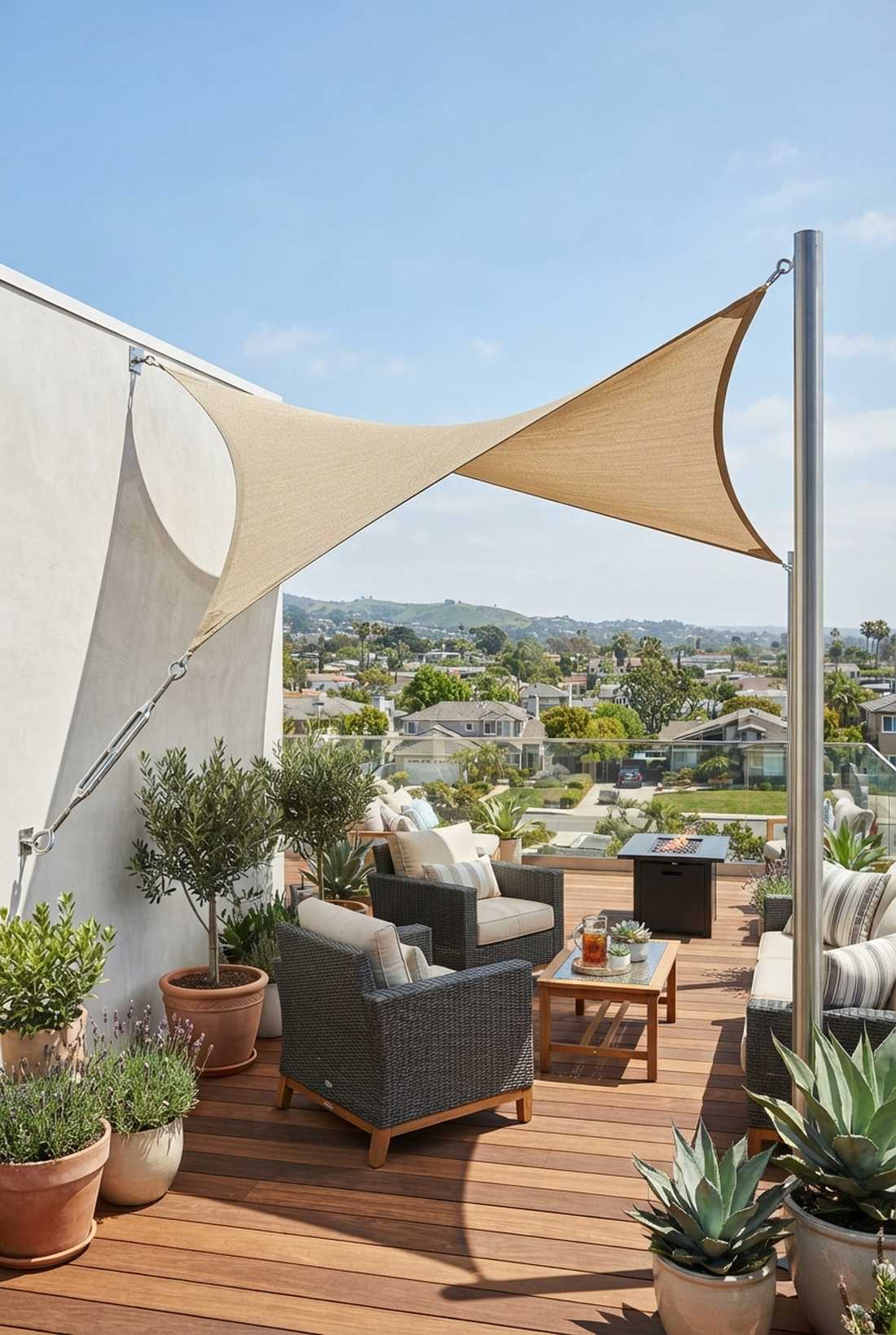 retractable shade sail