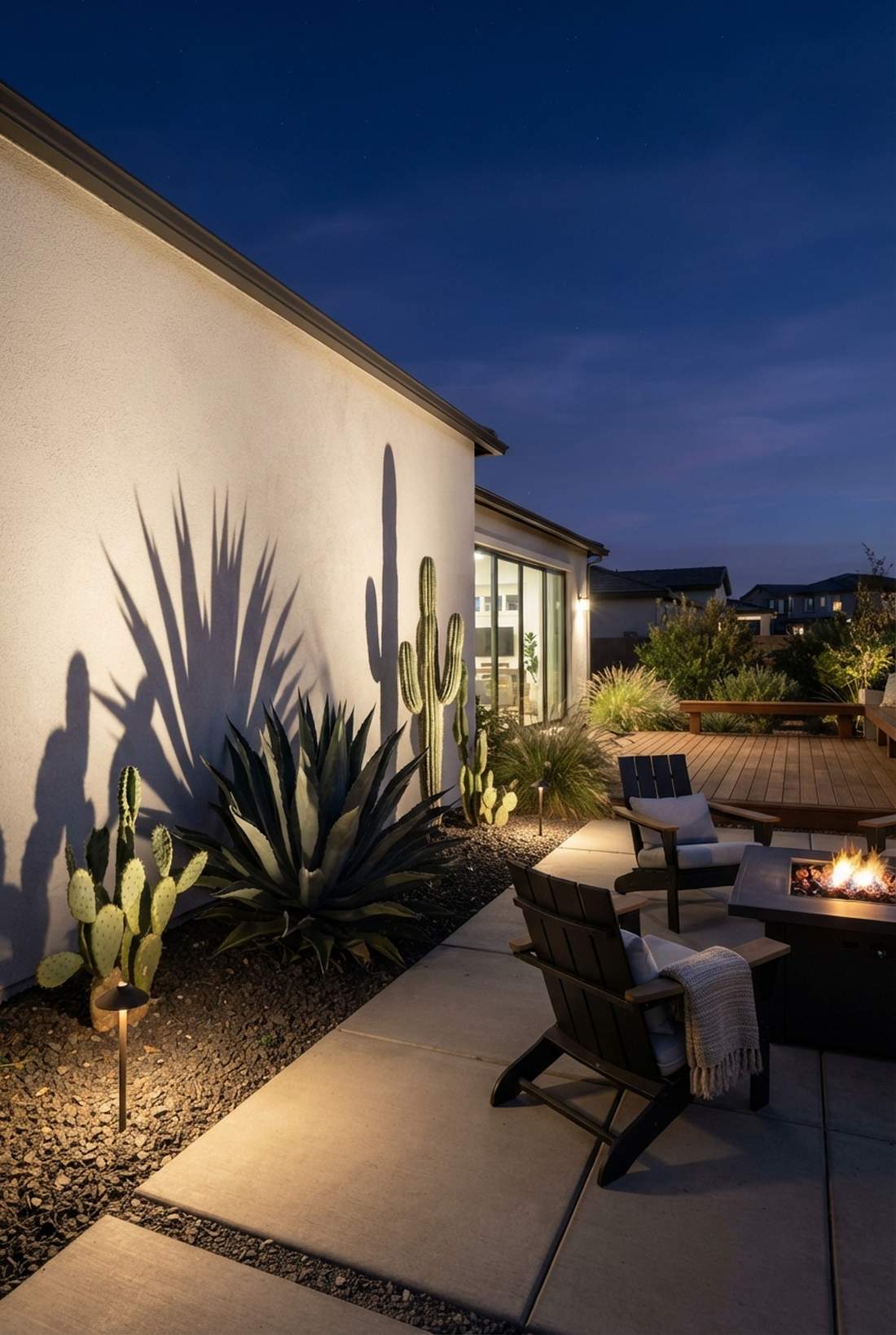 silhouetting architectural plants