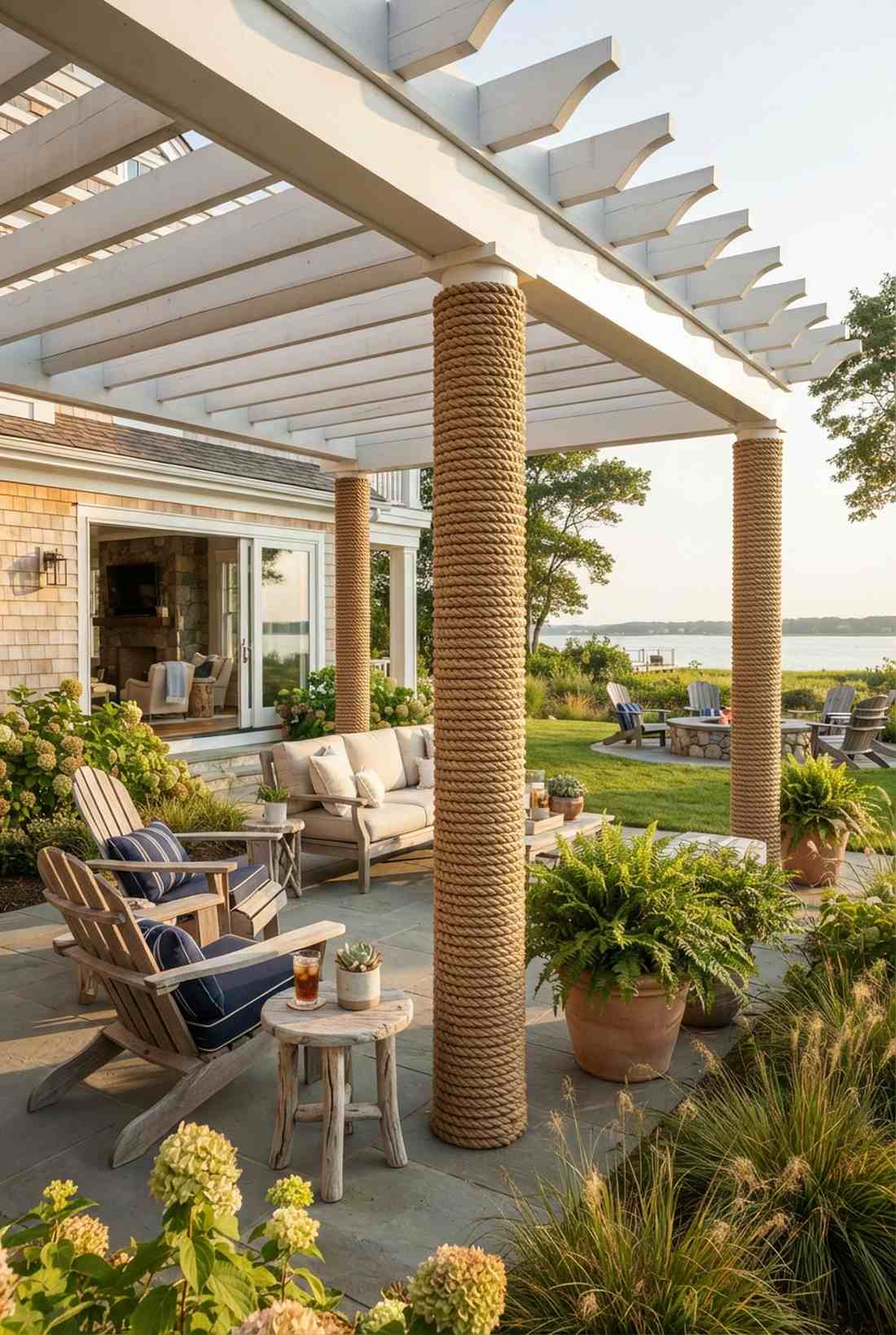sisal rope wrapped posts