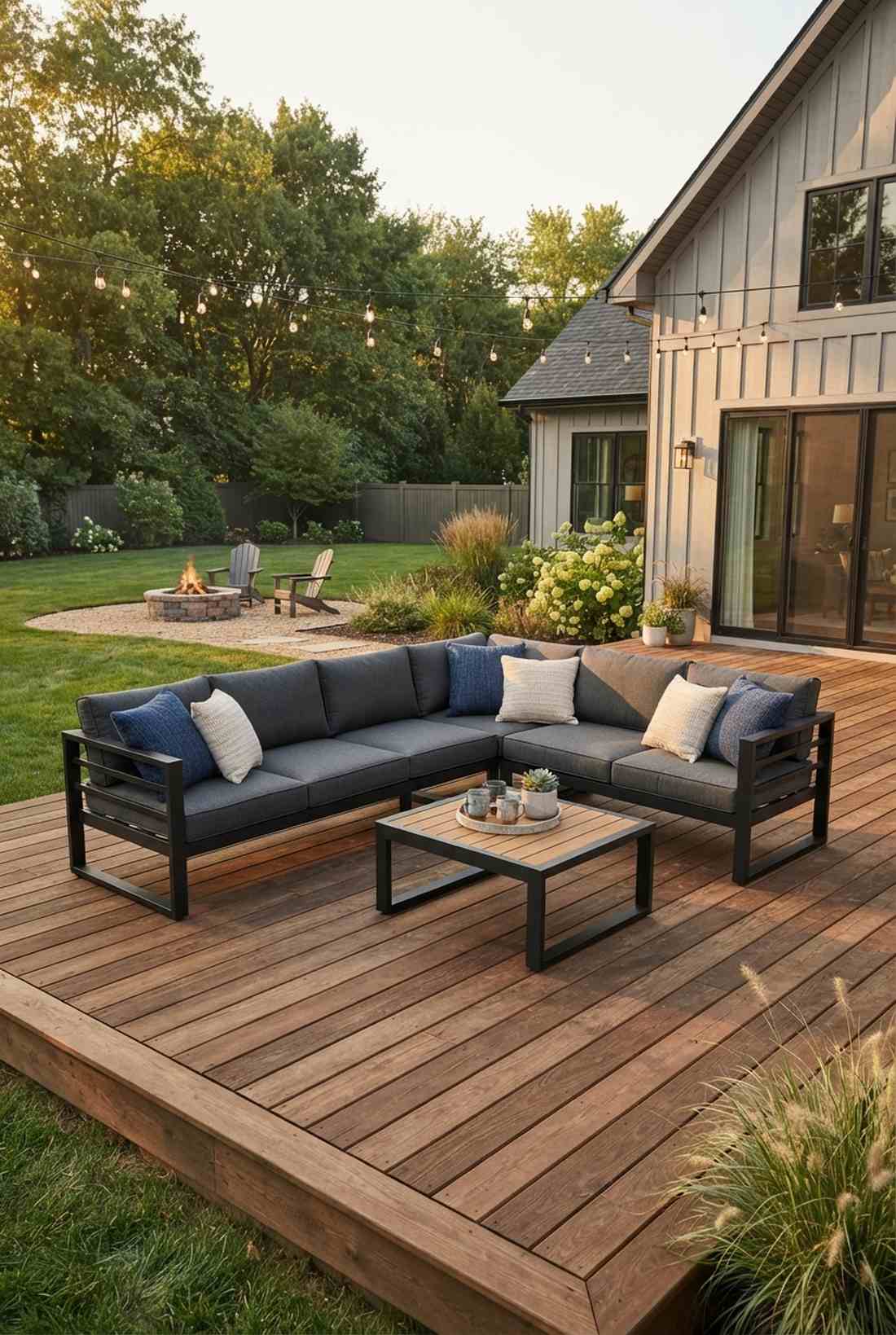 steel frame outdoor sectional