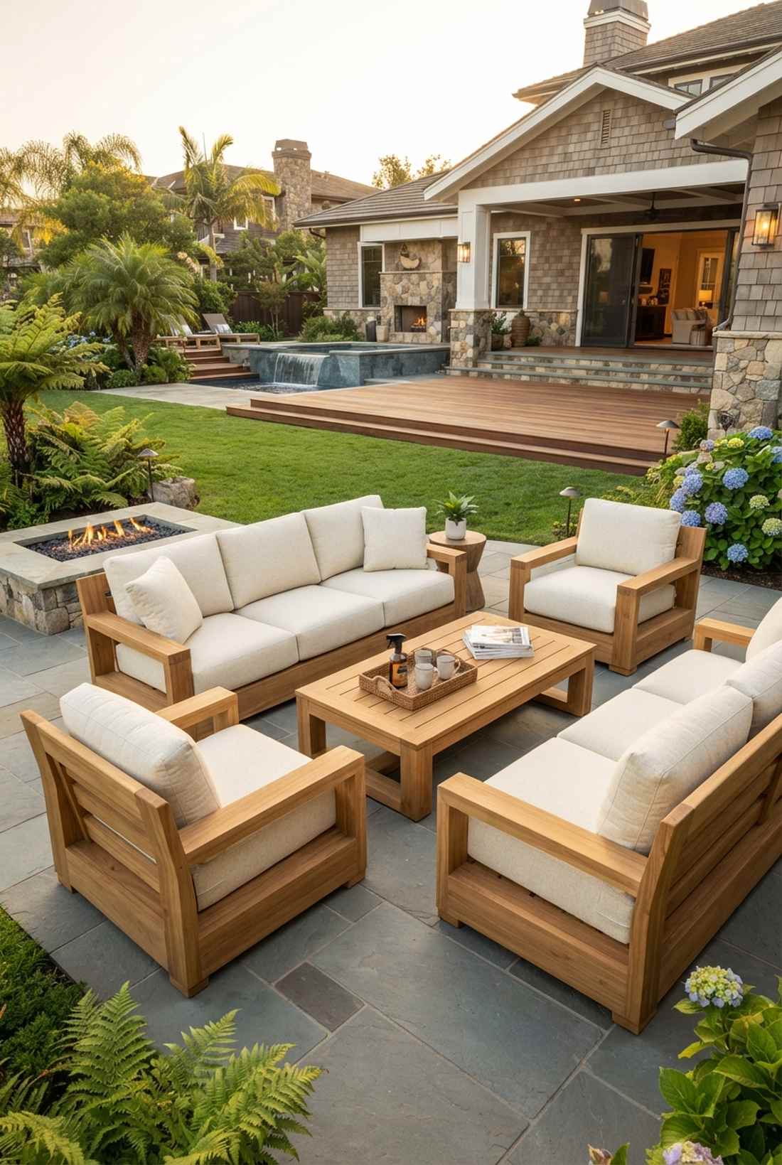 teak deep seating