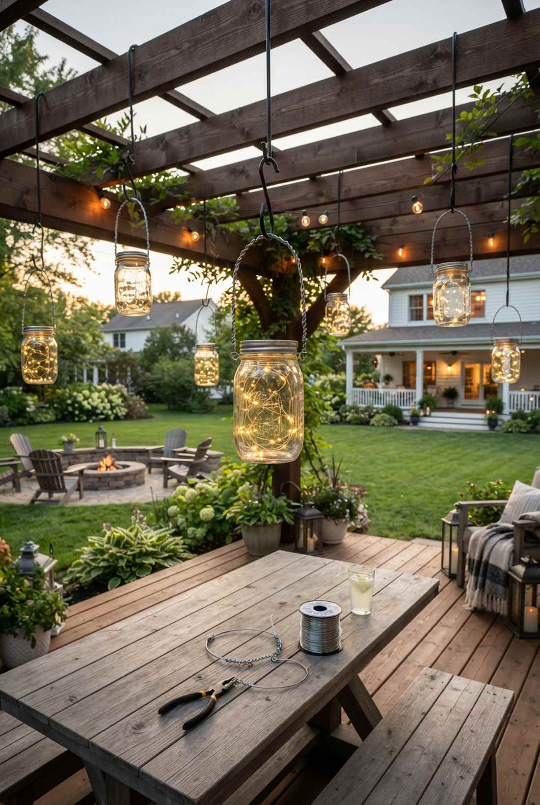 wire handle lantern hangers