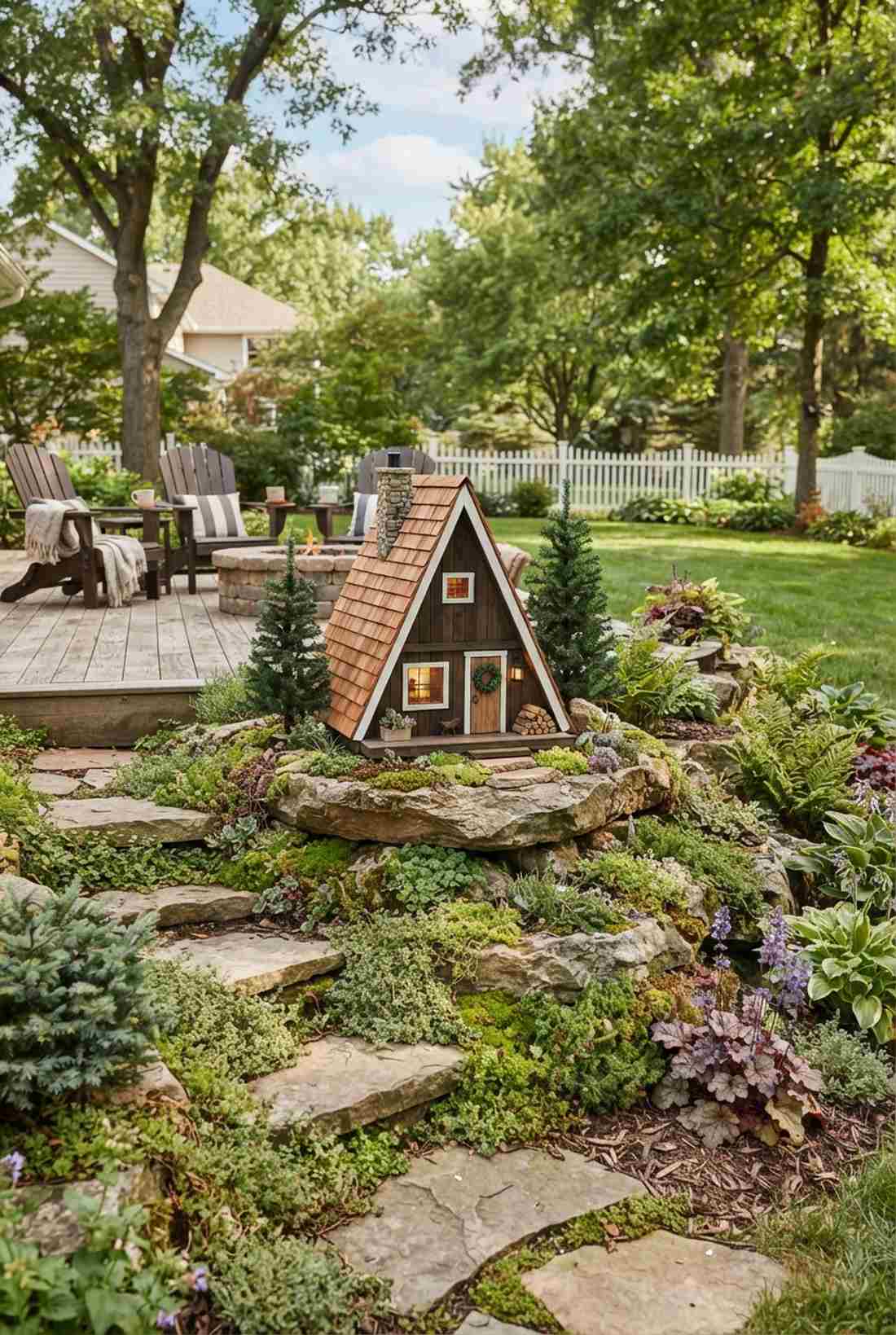 a frame alpine cabin