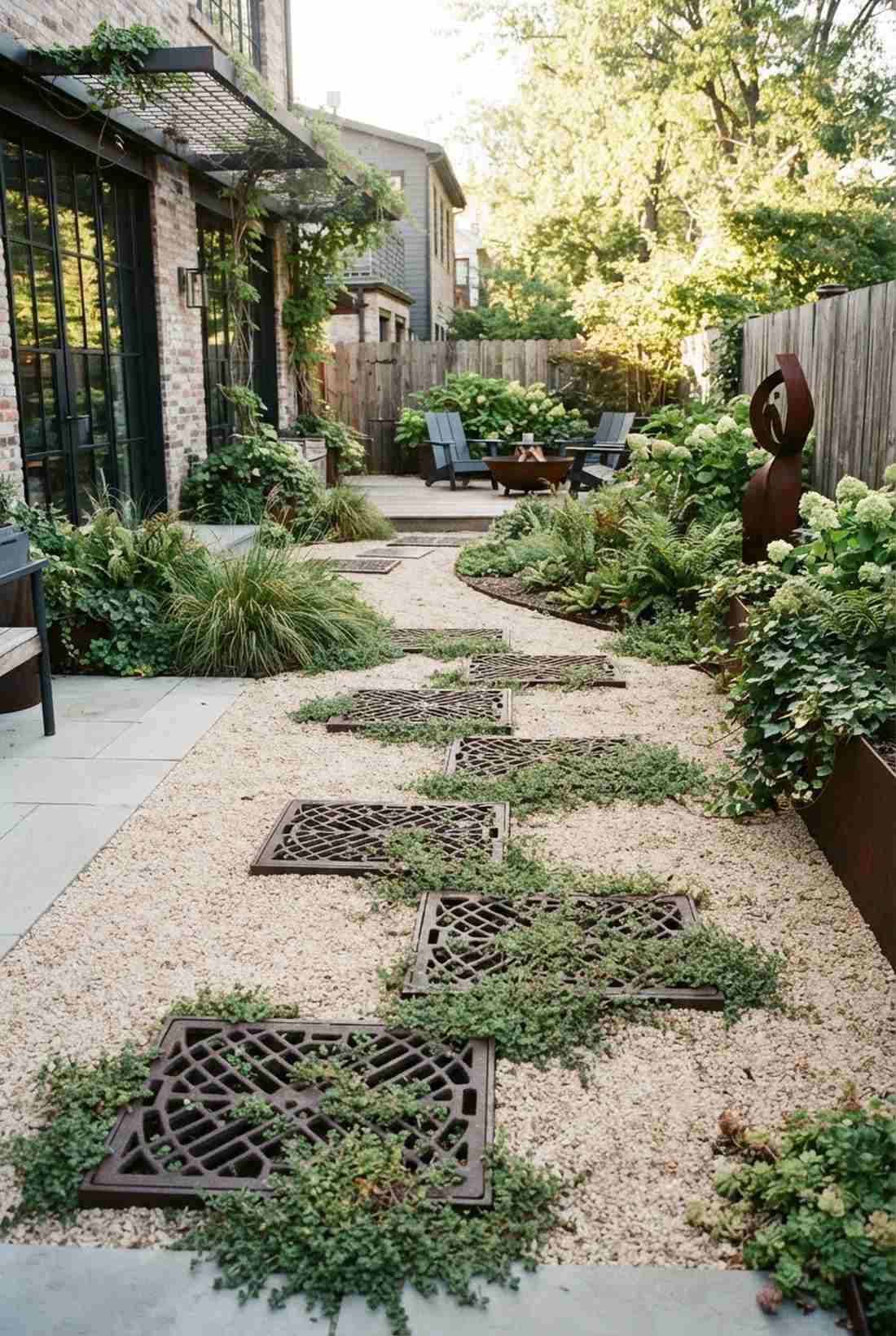 cast iron grate stepping