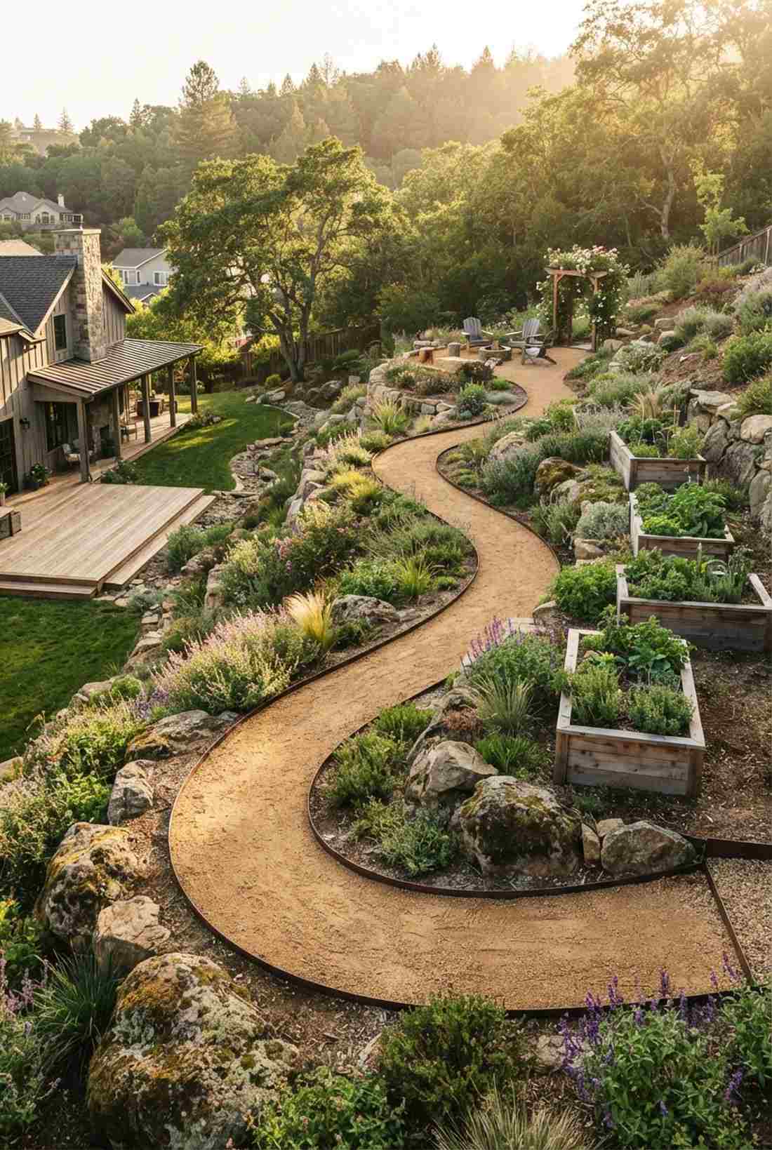 contour path switchbacks