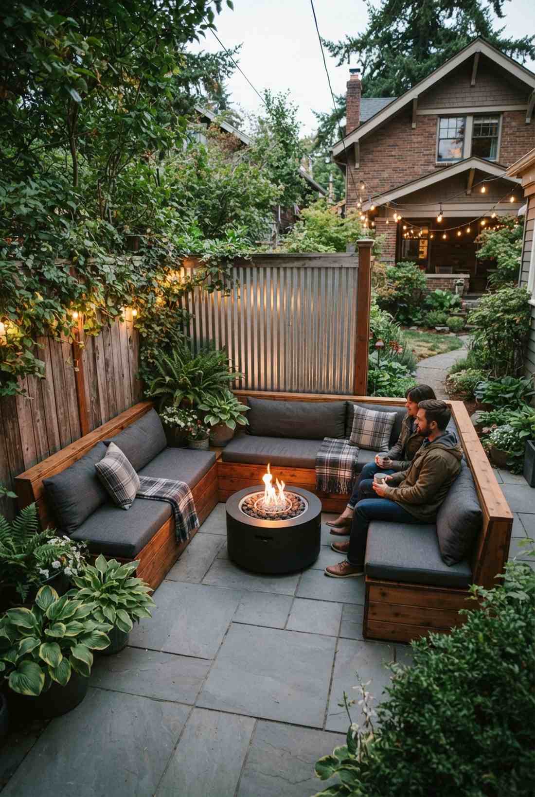 corner nook fire feature