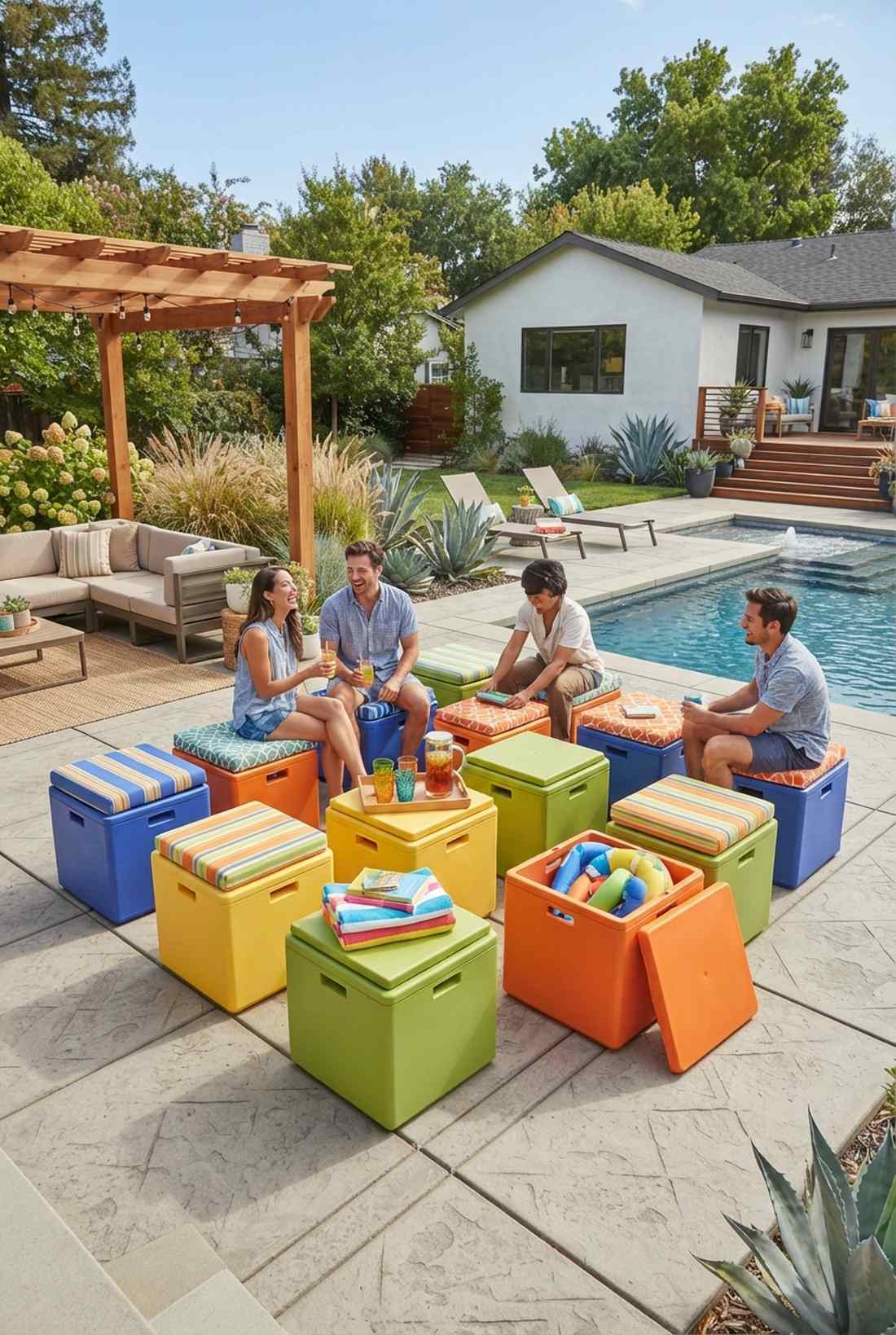 cube seating arrays