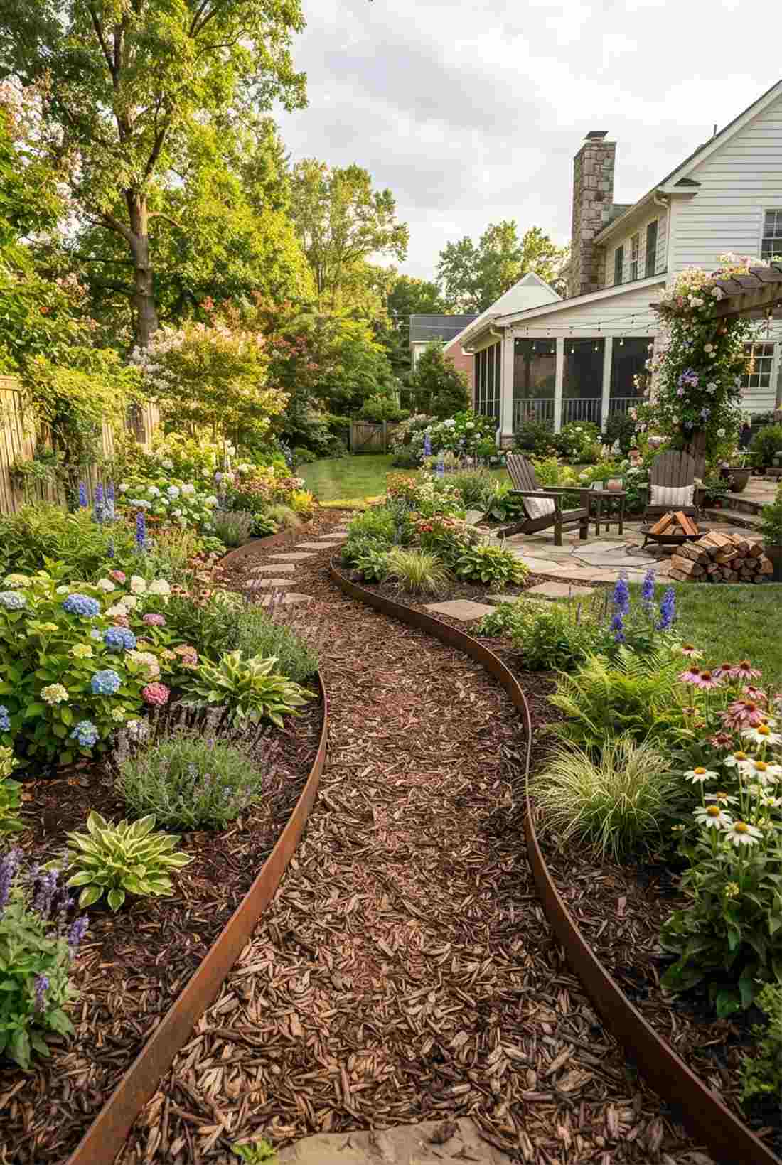 curved pathway borders