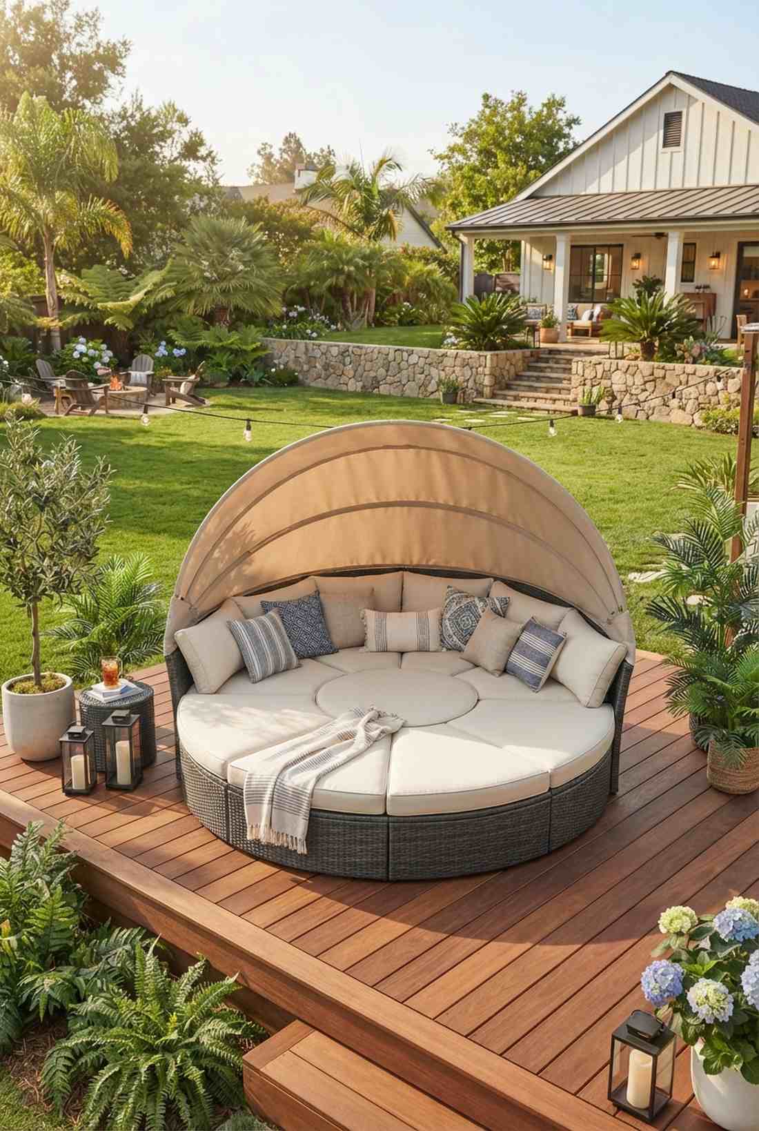 daybed style outdoor sofa