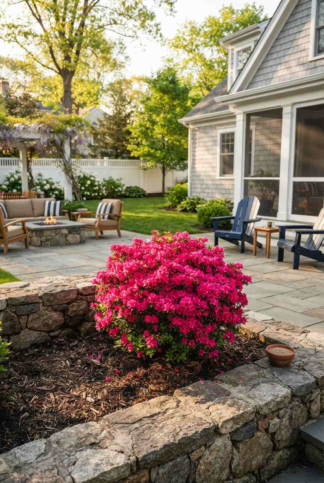 evergreen azalea seasonal accent