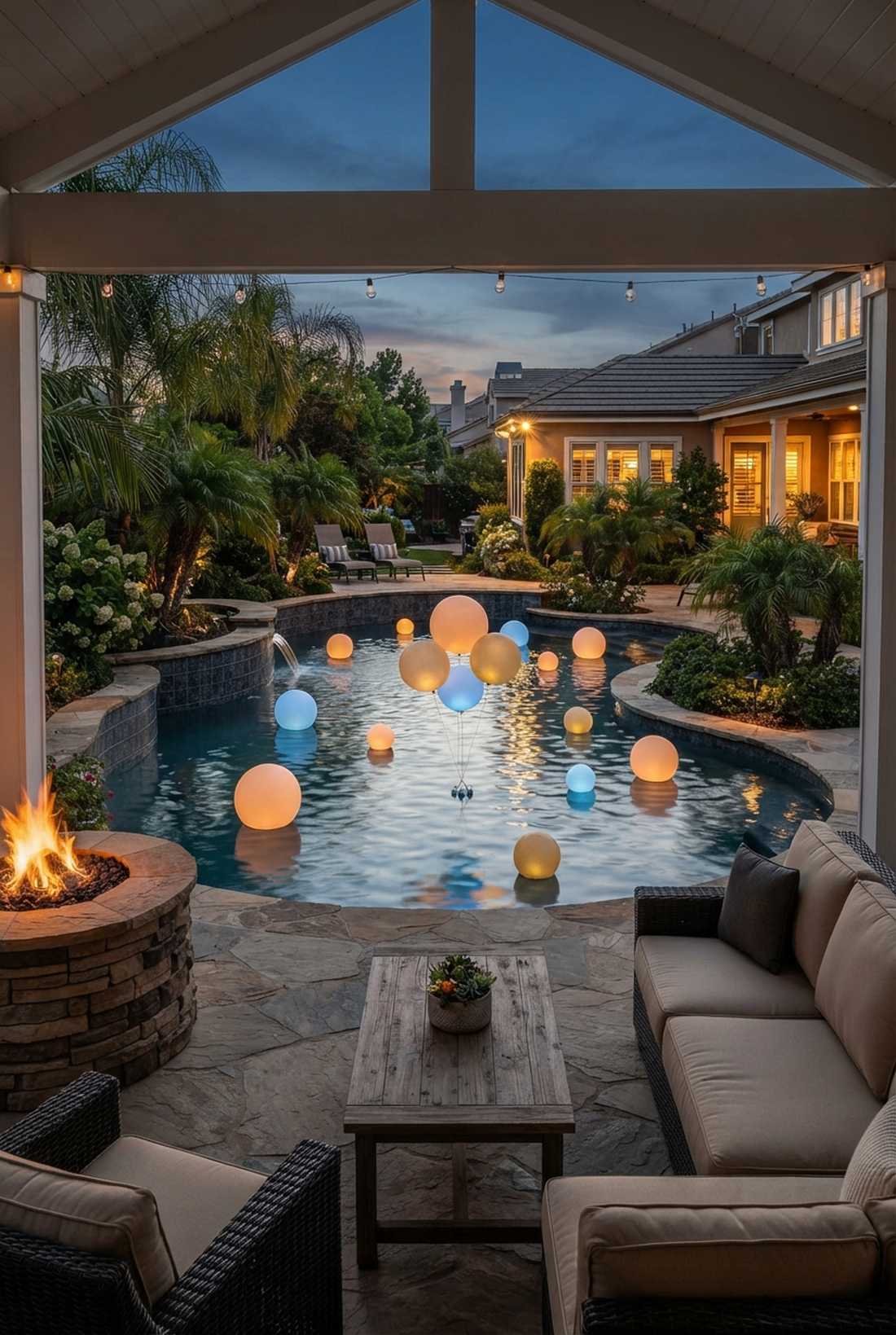 floating pool lights