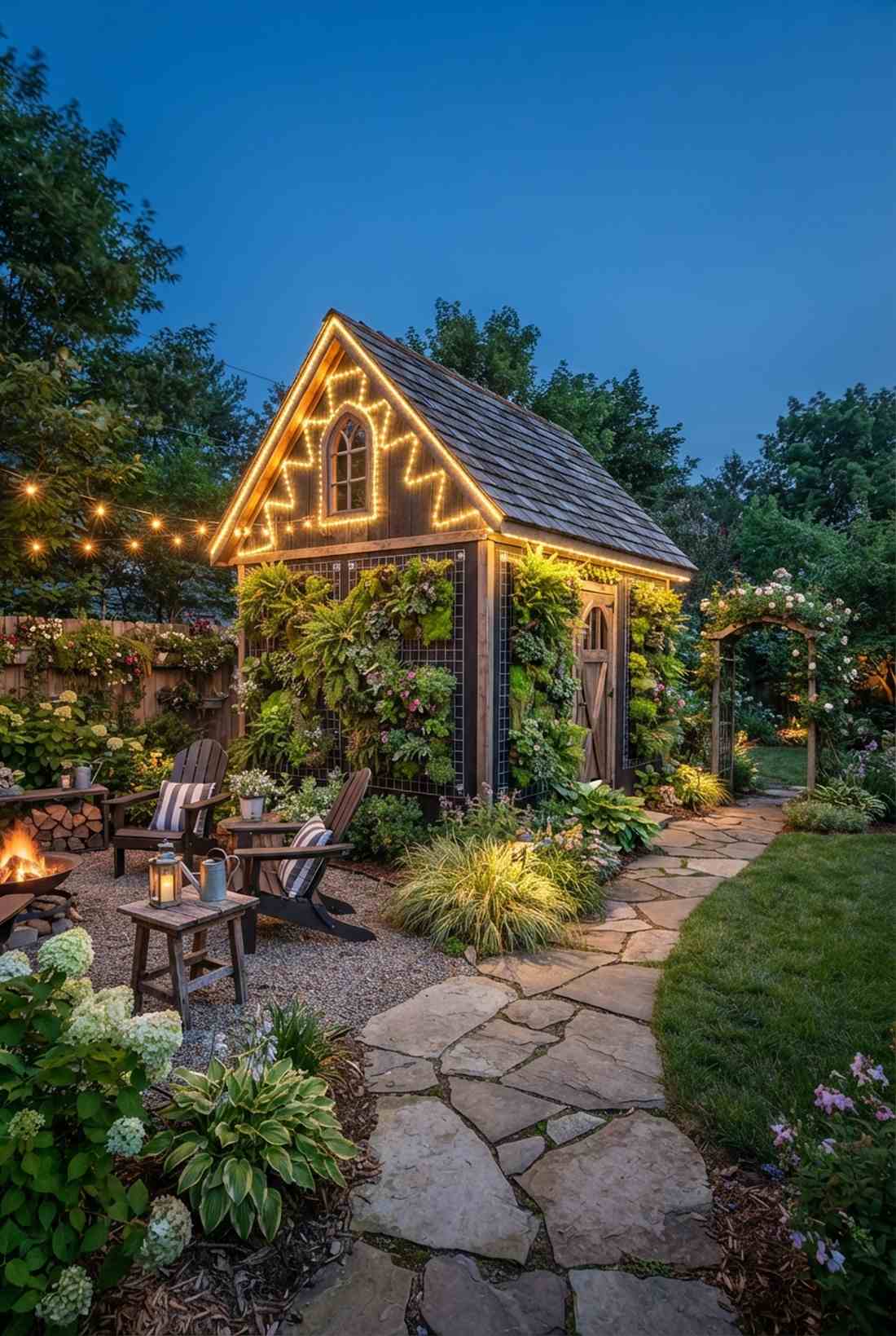garden shed living walls