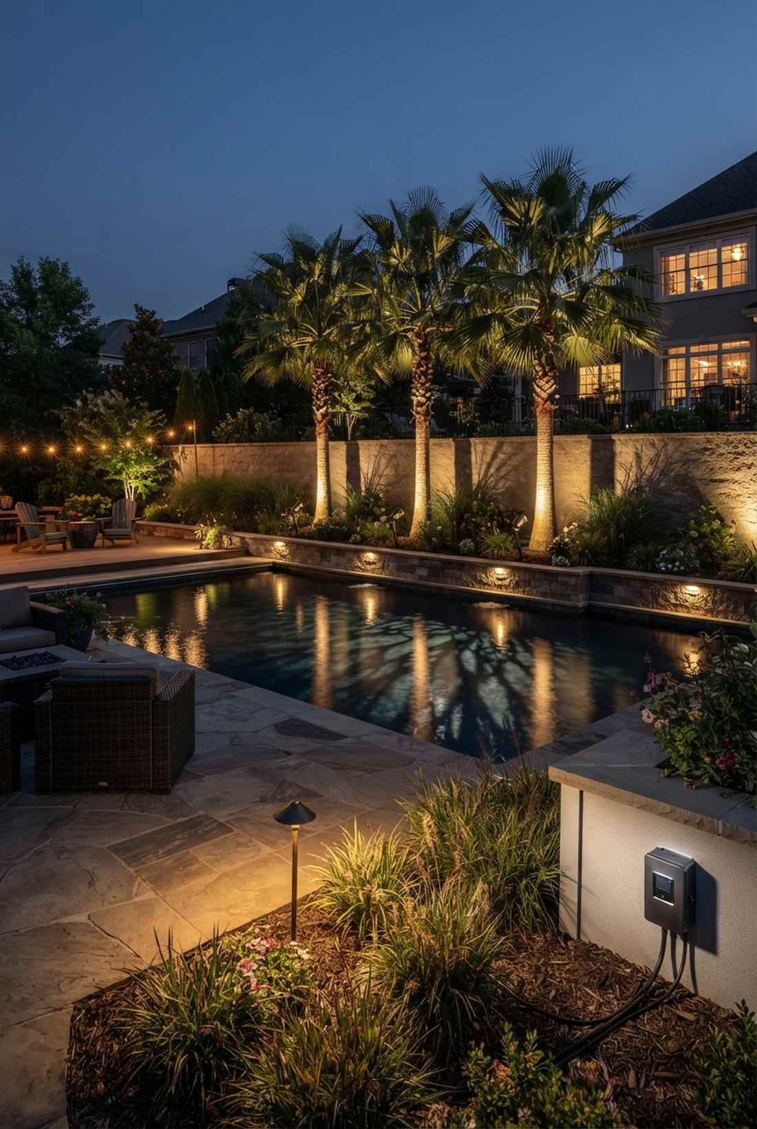 landscape uplighting integration