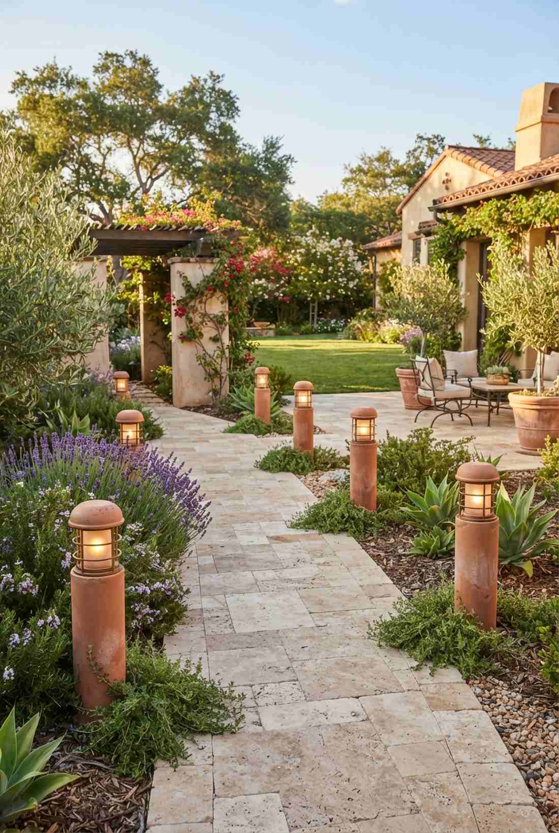 mediterranean terracotta posts