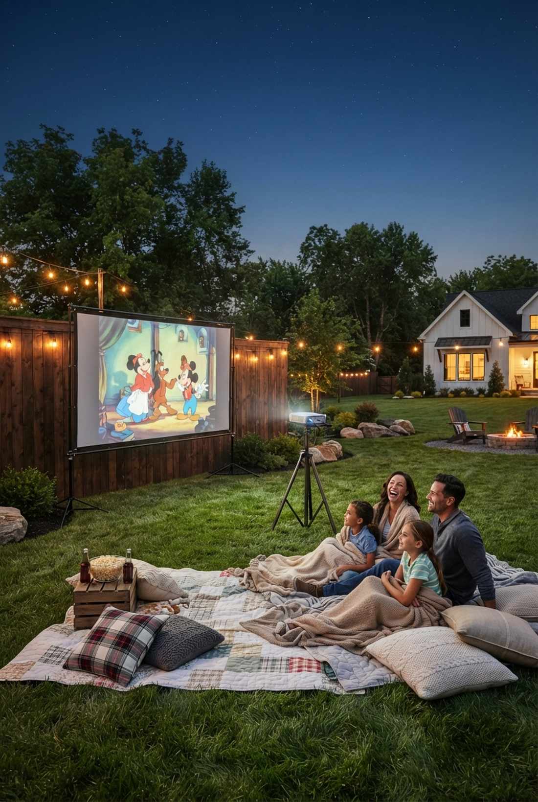outdoor movie screen