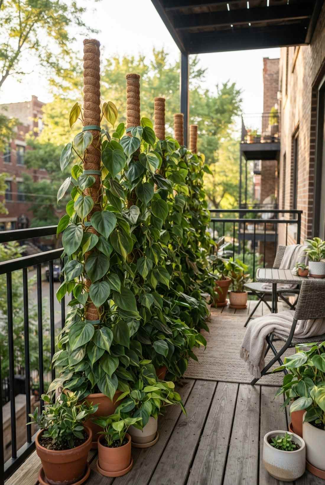 philodendron climbing wall