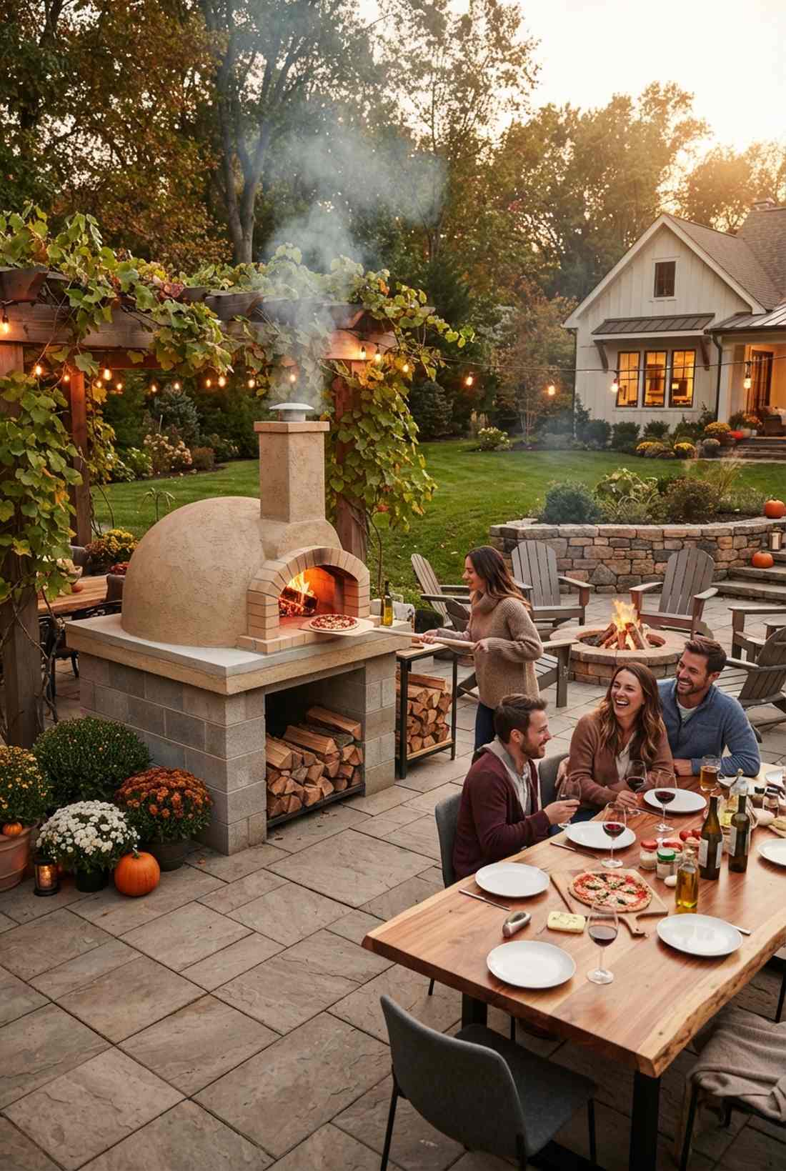 pizza oven courtyards