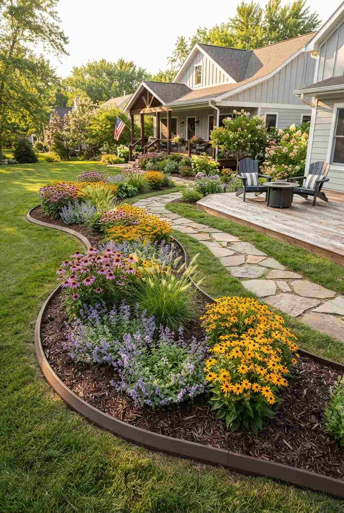 serpentine curved border