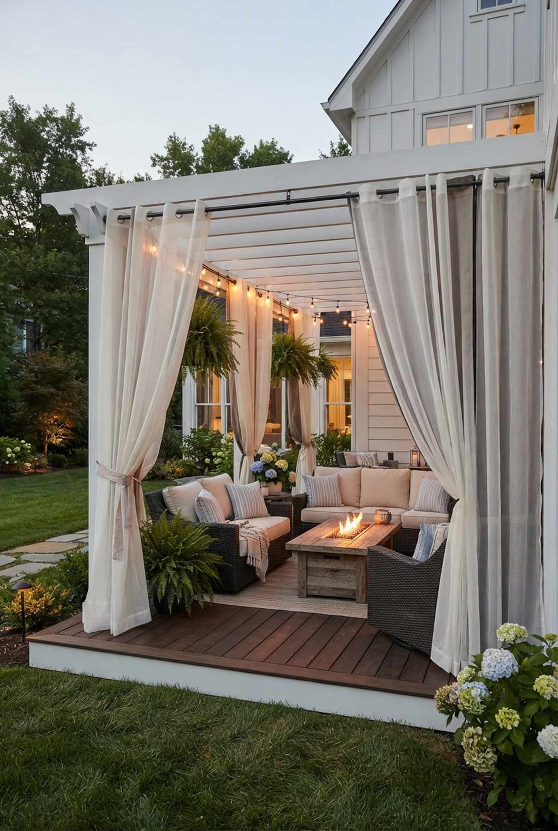 sheer outdoor curtains with privacy lining