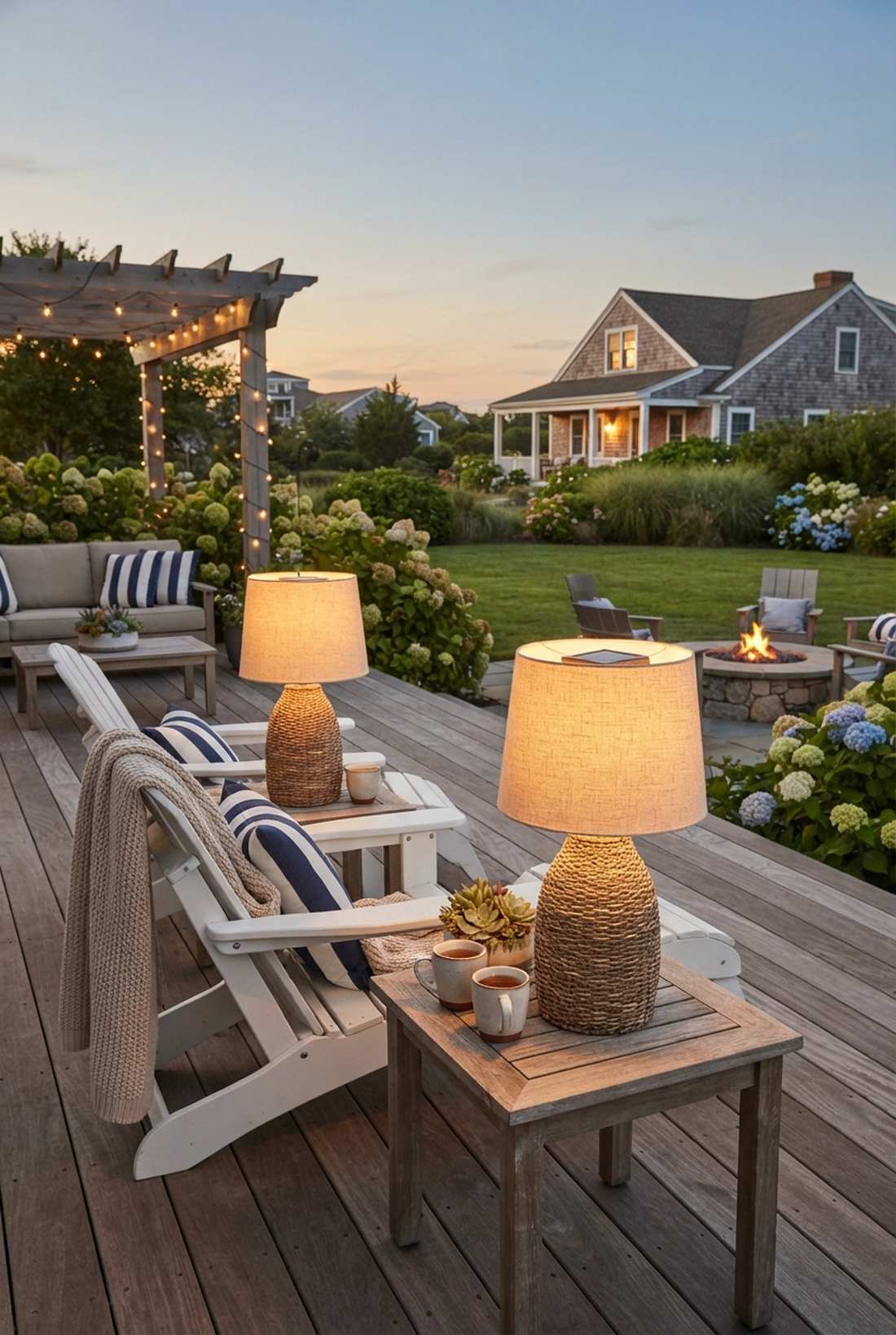 solar table lamp accents