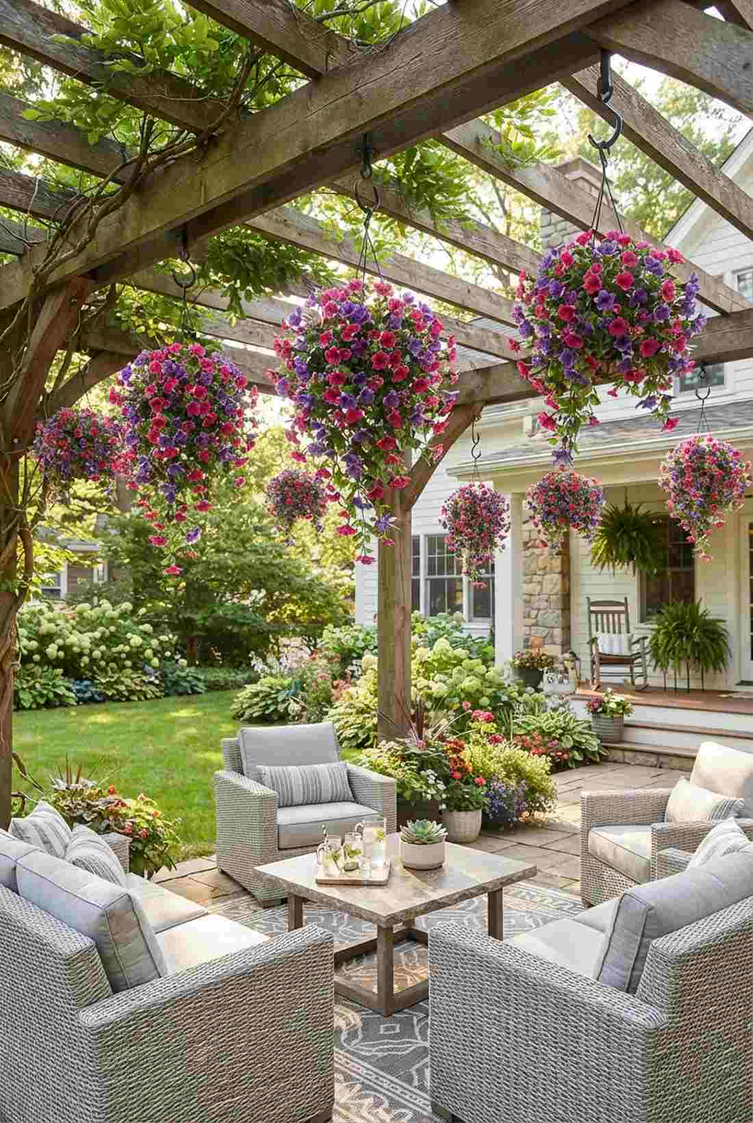 trailing petunias artificial