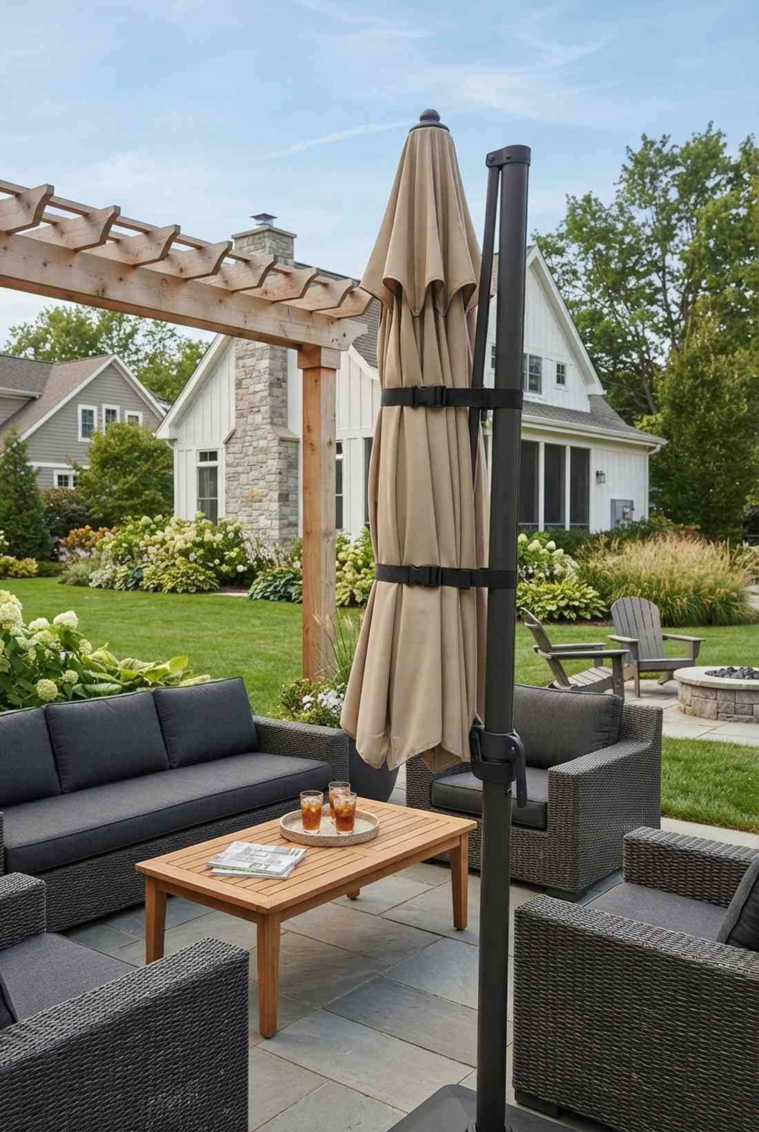 umbrella tie down straps
