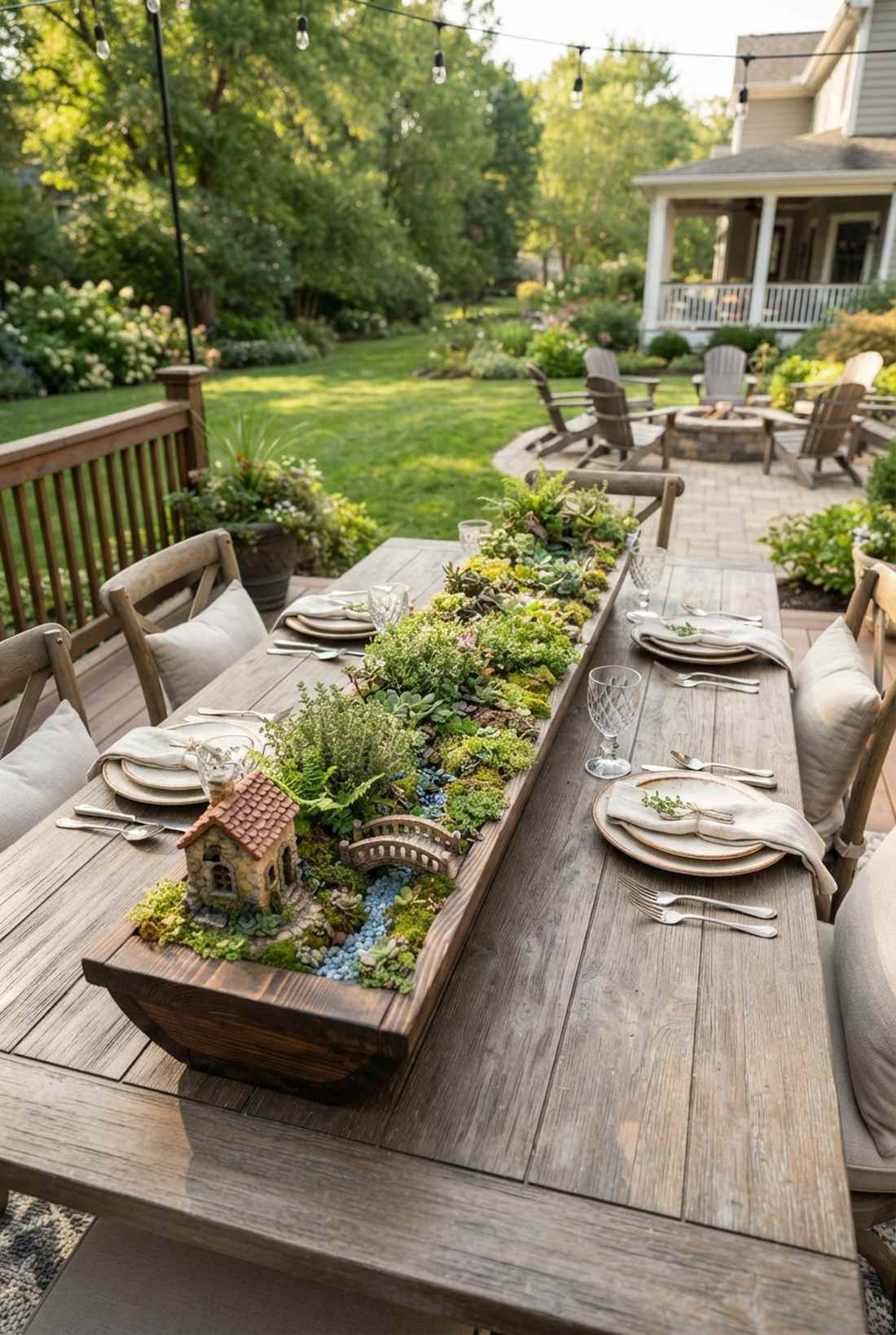 wooden trough garden
