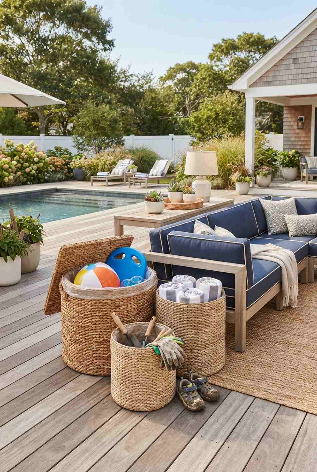 woven basket storage