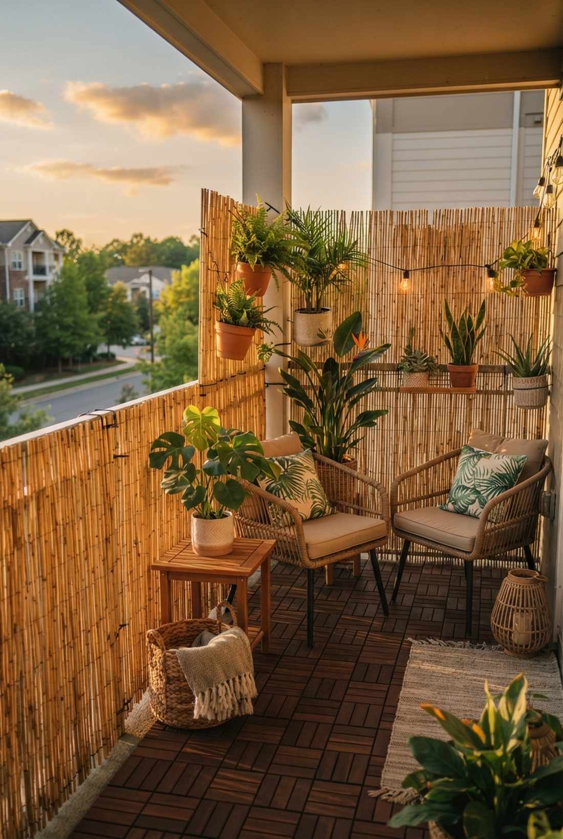 bamboo privacy panels