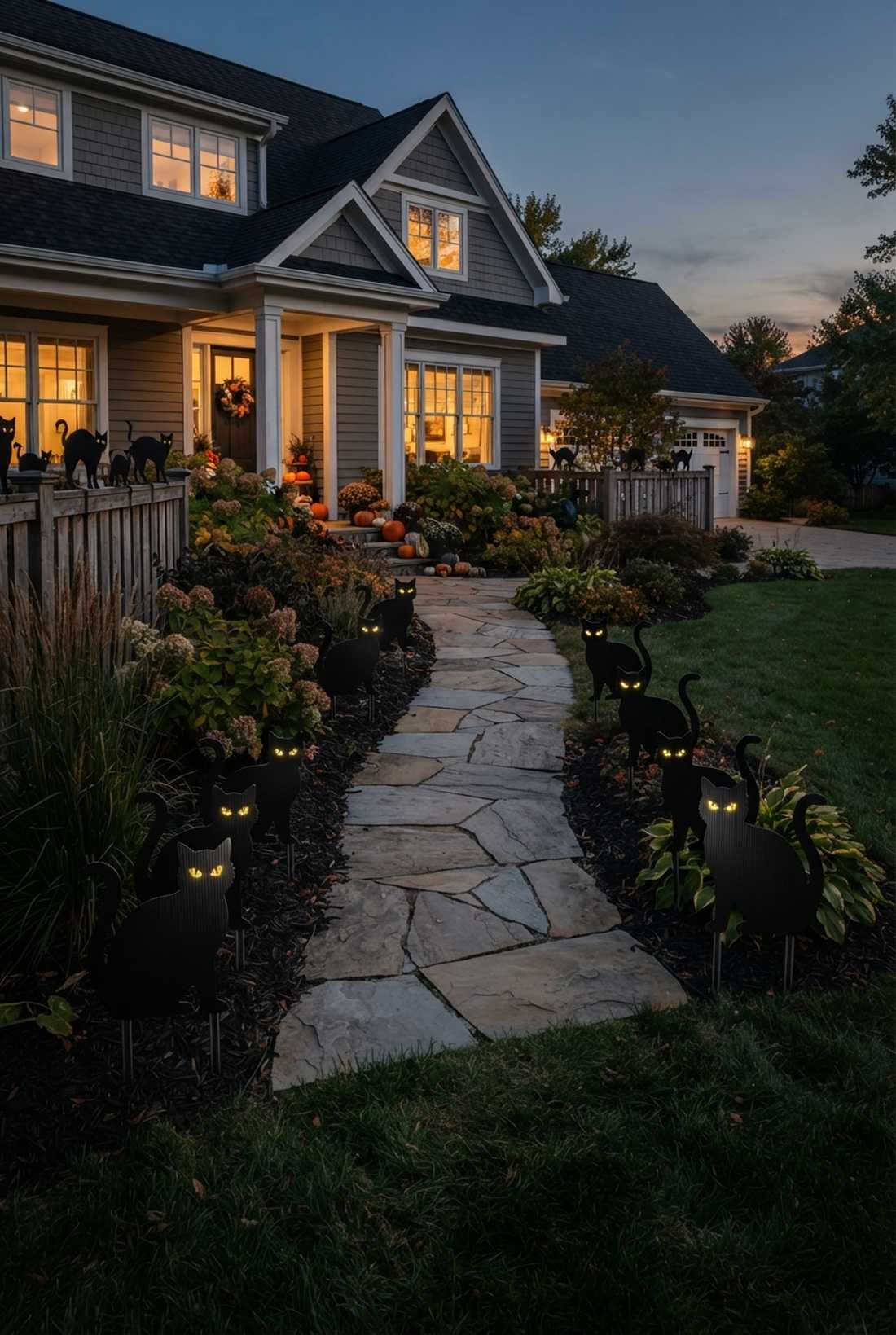 black cat silhouettes