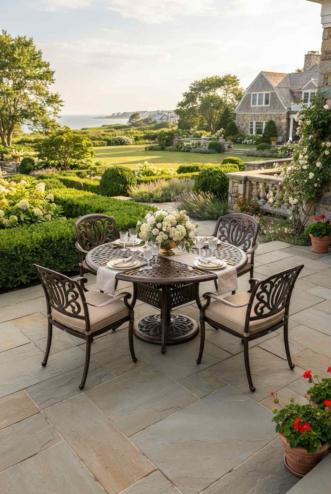 cast aluminum dining sets