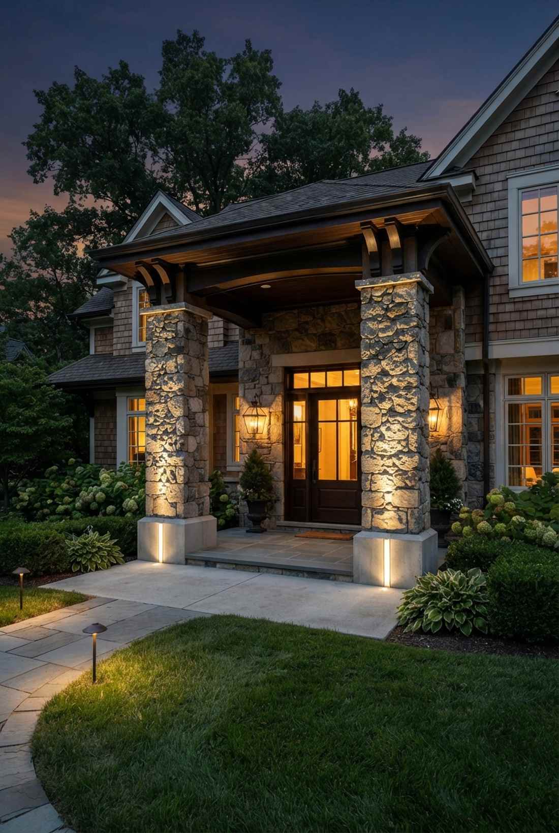 column base uplighting