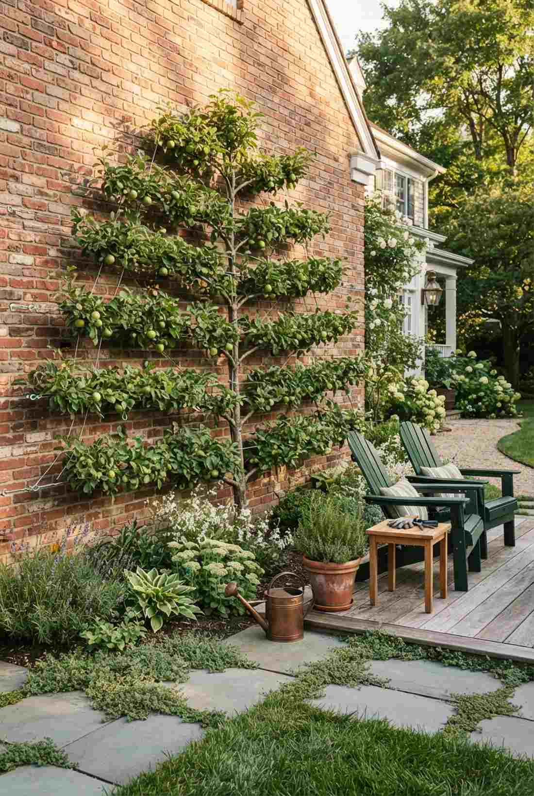 espalier fruit trees on walls