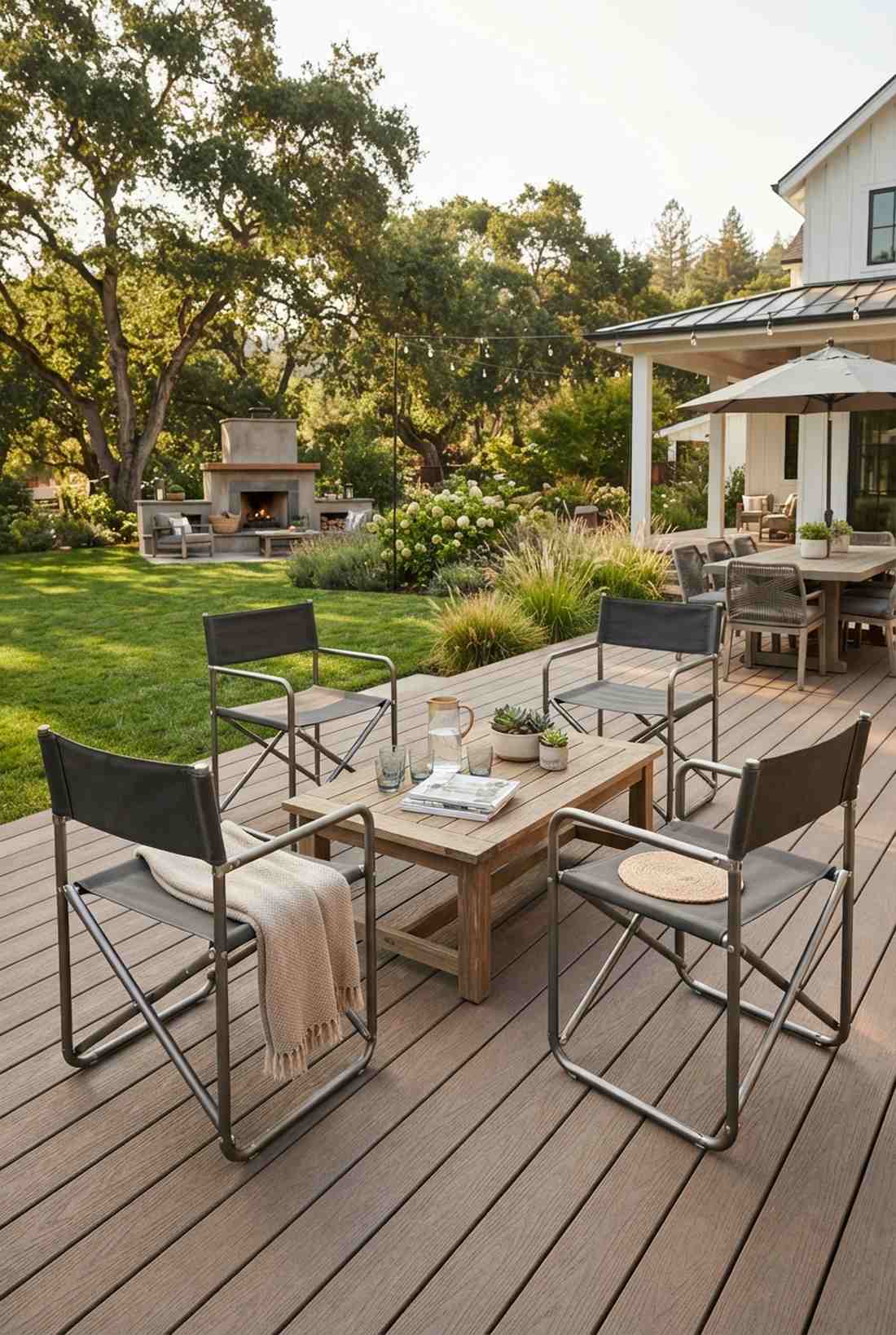 folding steel frame directors chairs