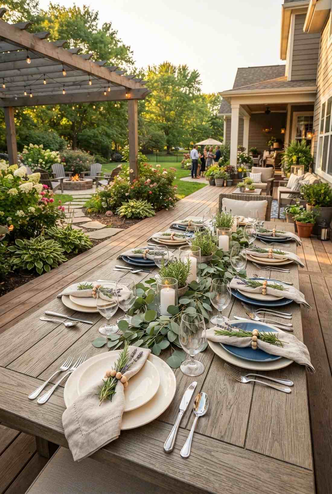 individual place setting blooms