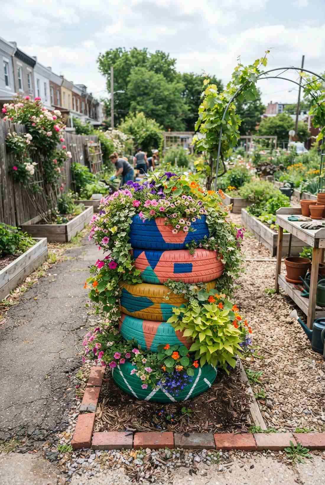 ladder style pot display