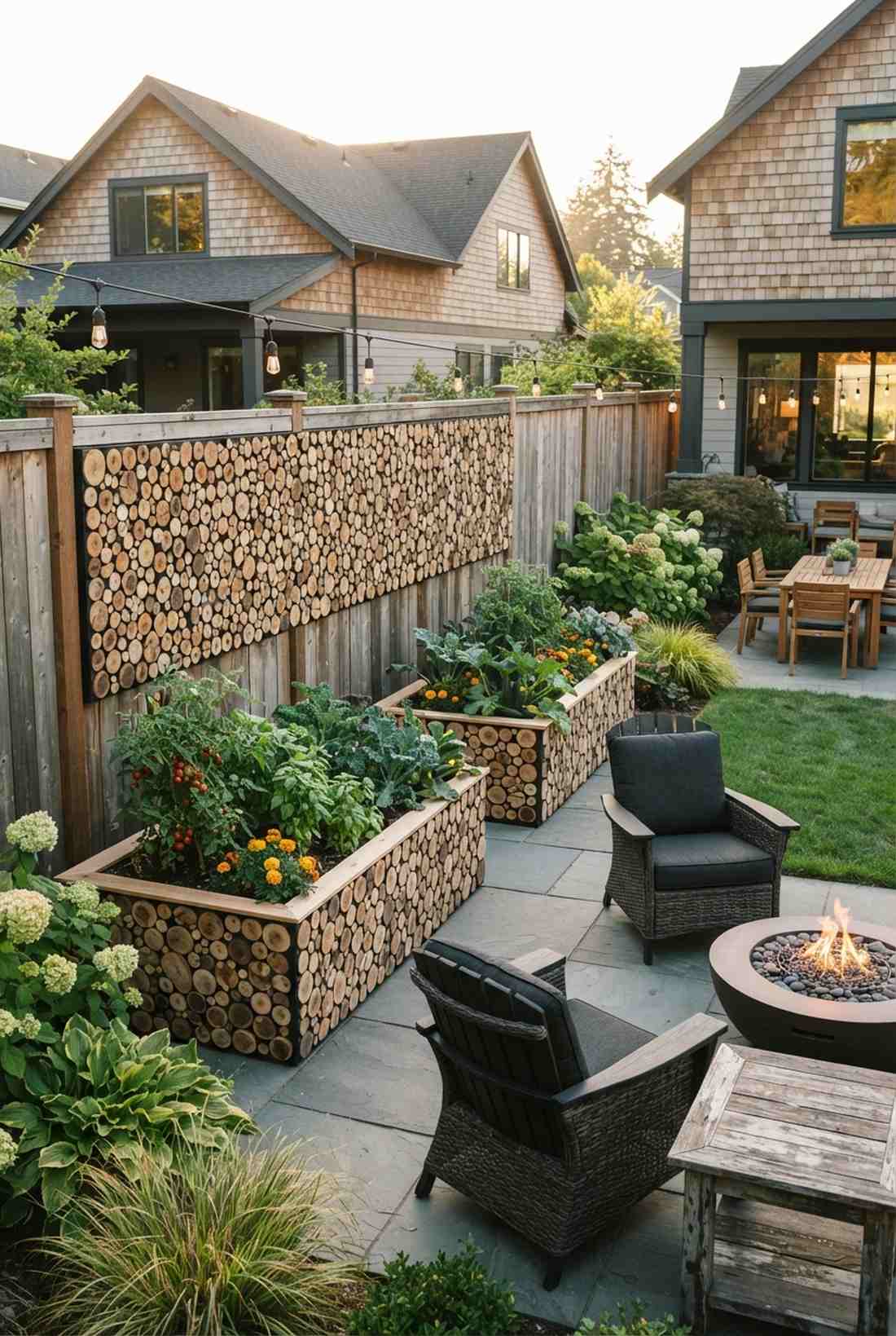 log slice vertical accent