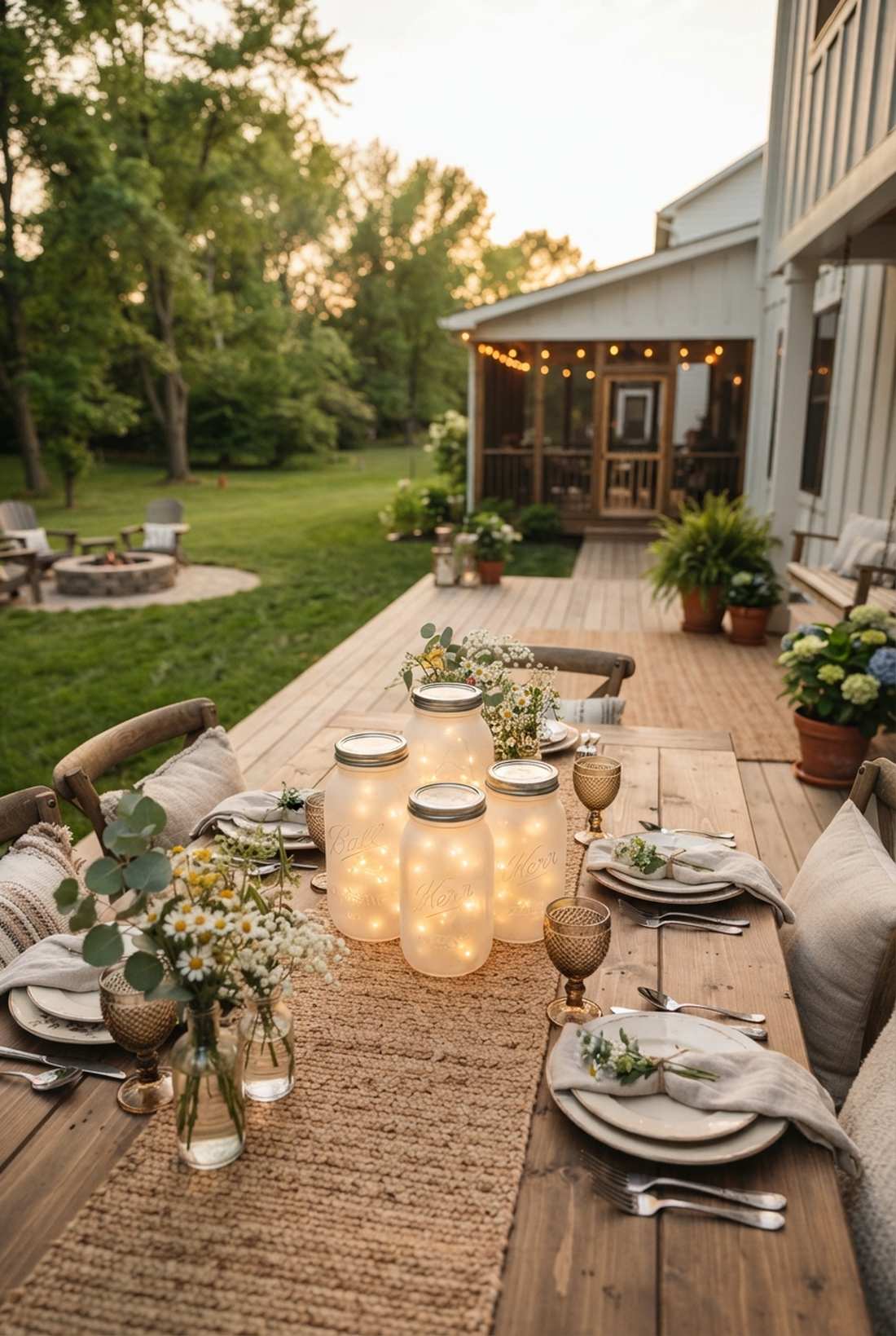 mason jar cluster arrangements
