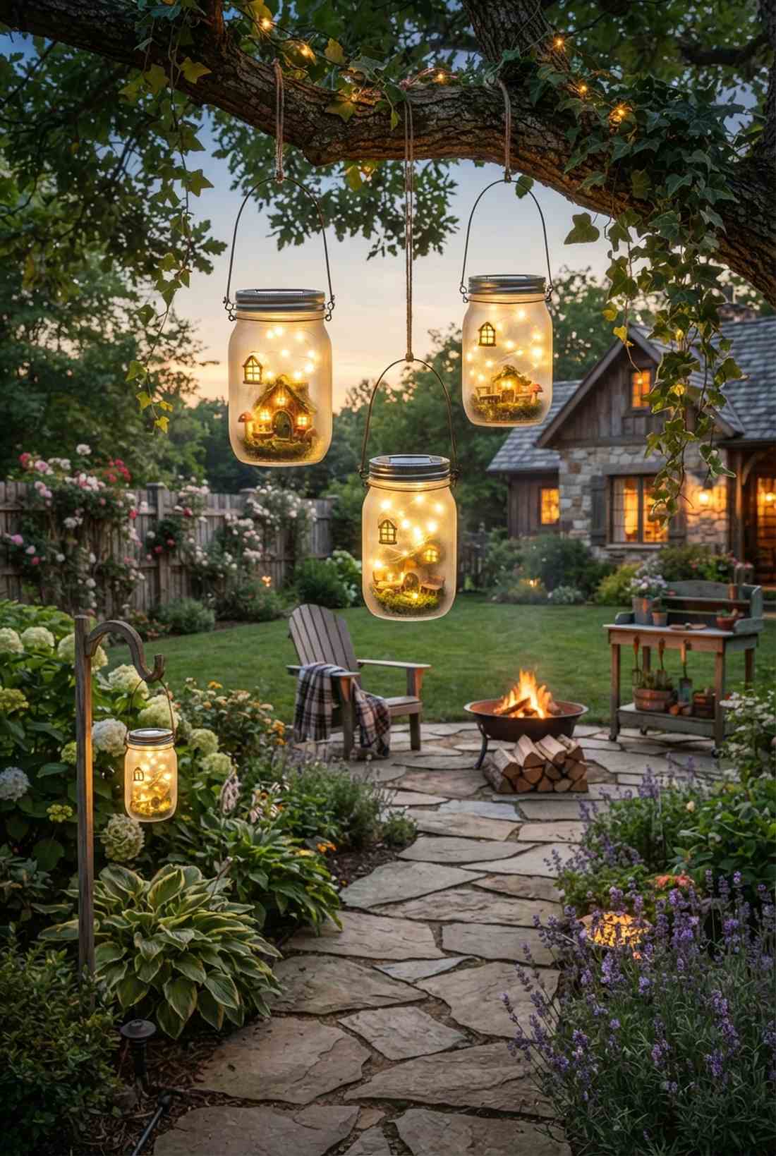 mason jar hanging lanterns