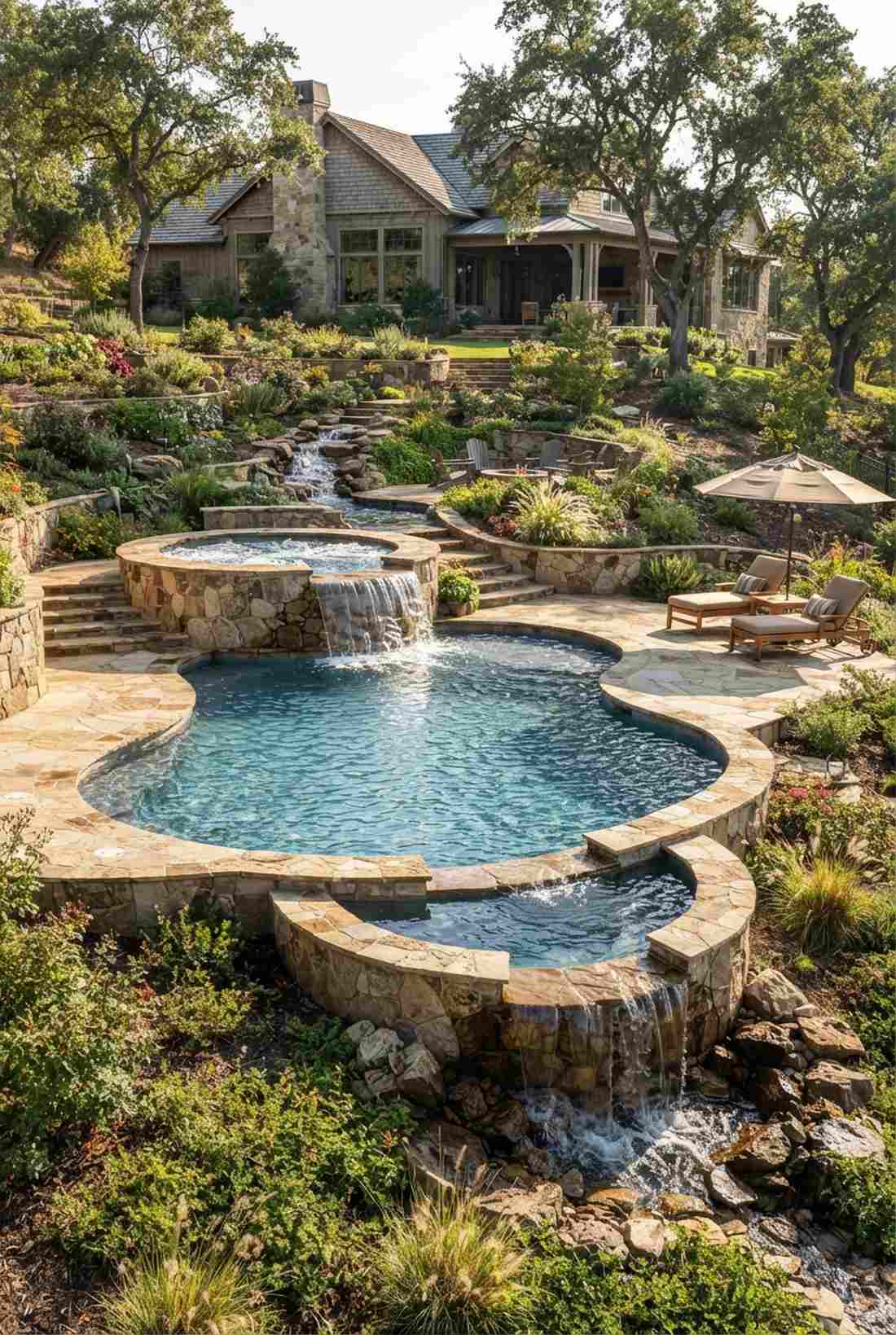 multi tiered cascading pools