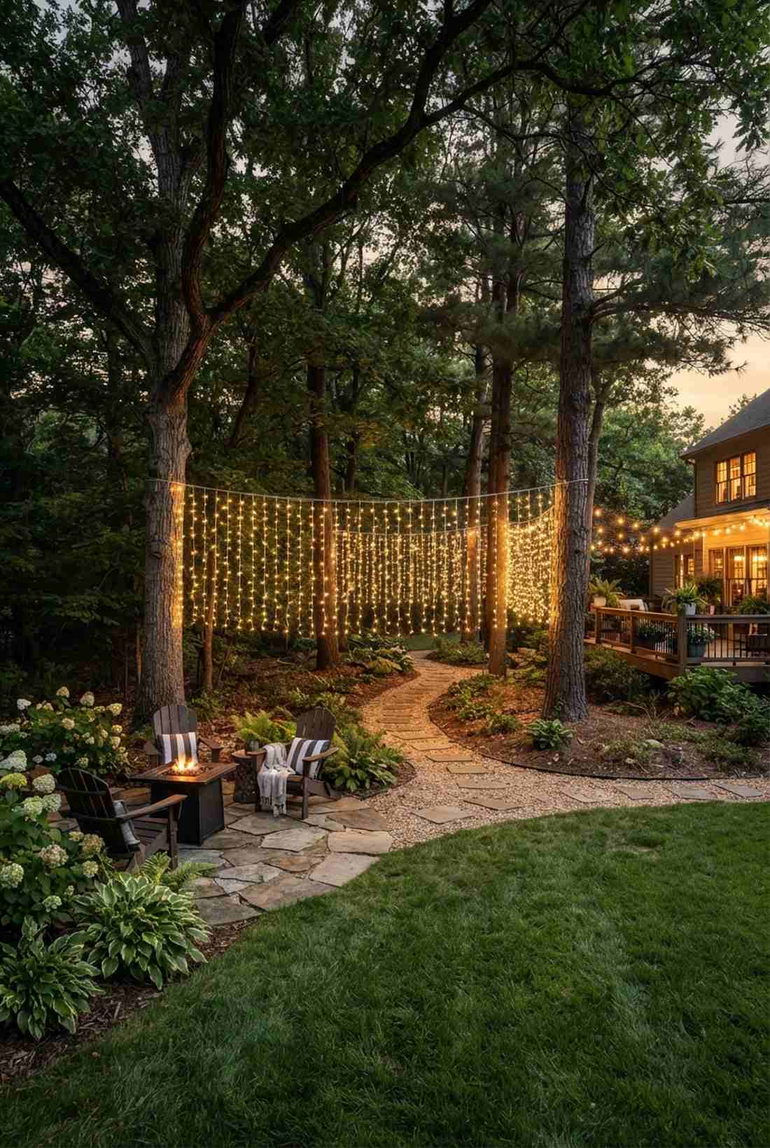 multi tree connection curtains